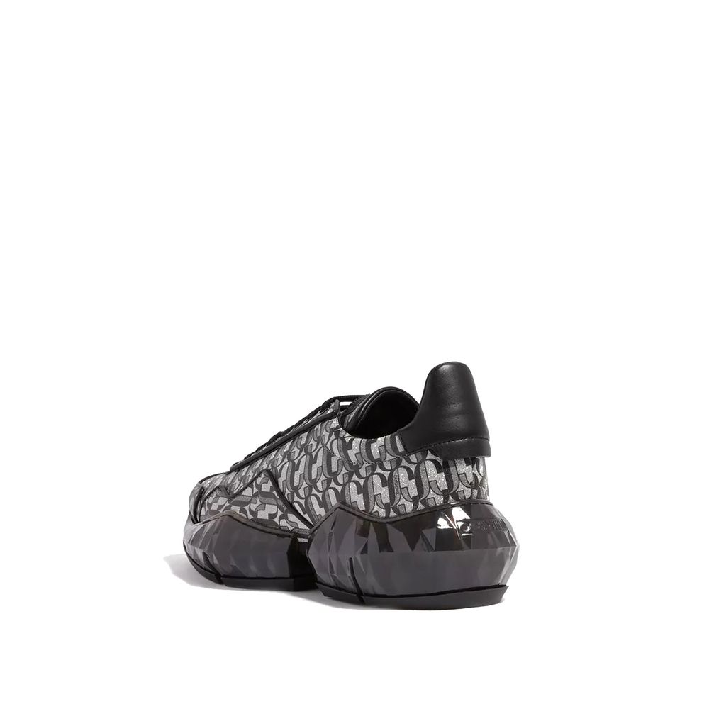 Jimmy Choo Eyewear Diamond JC Monogram Glitter Leather Sneakers