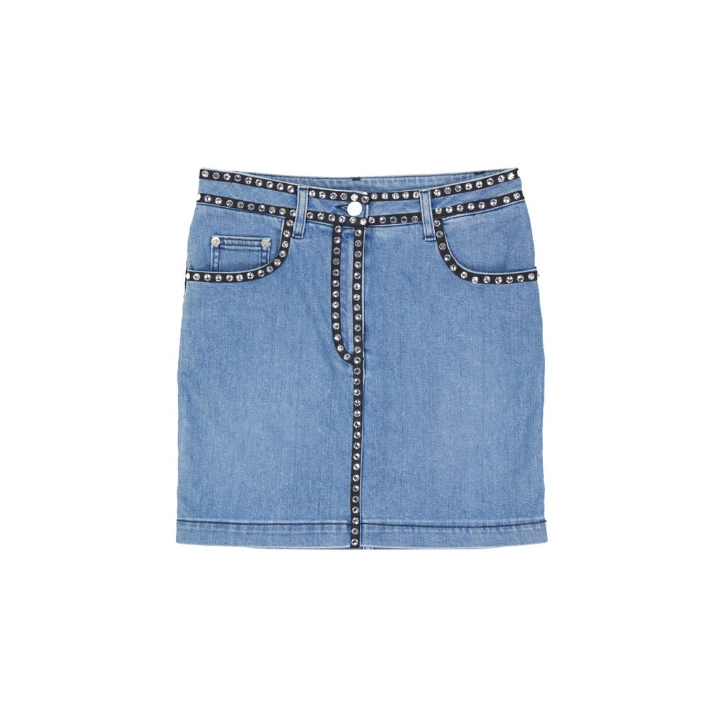 Moschino Couture! Cotton Denim Skirt