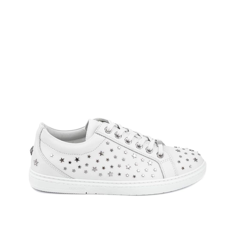 Jimmy Choo Eyewear Cash Star Leather Sneakers