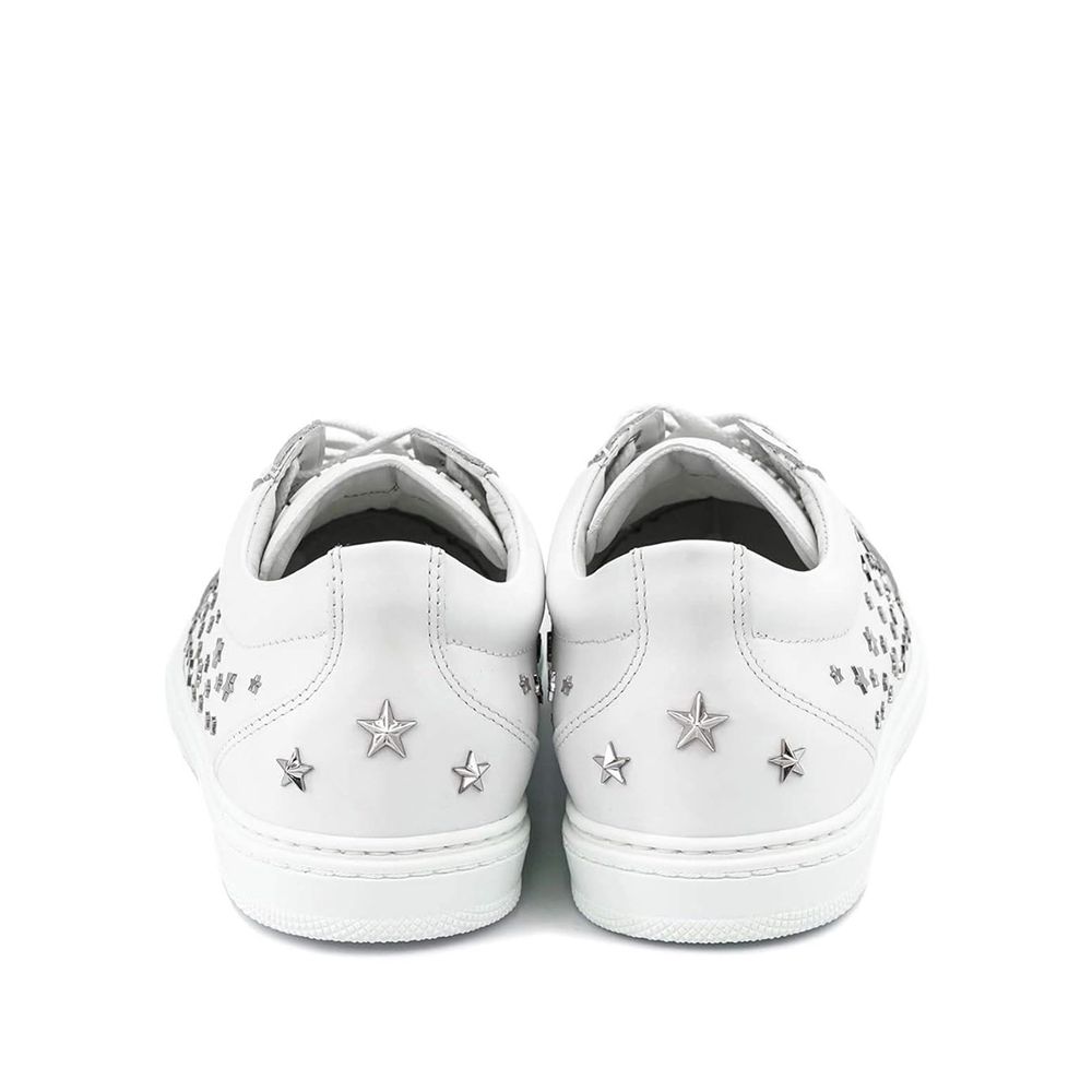 Jimmy Choo Eyewear Cash Star Leather Sneakers