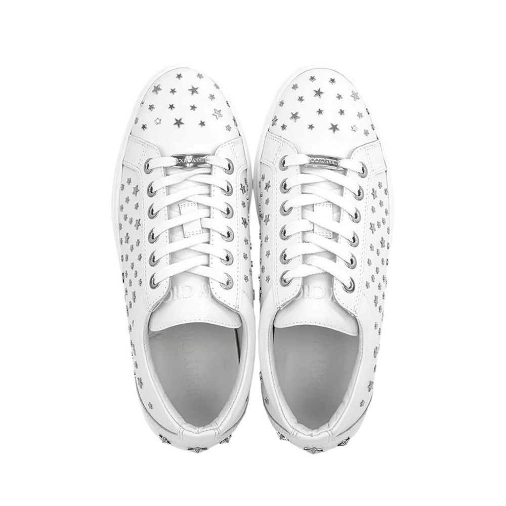 Jimmy Choo Eyewear Cash Star Leather Sneakers