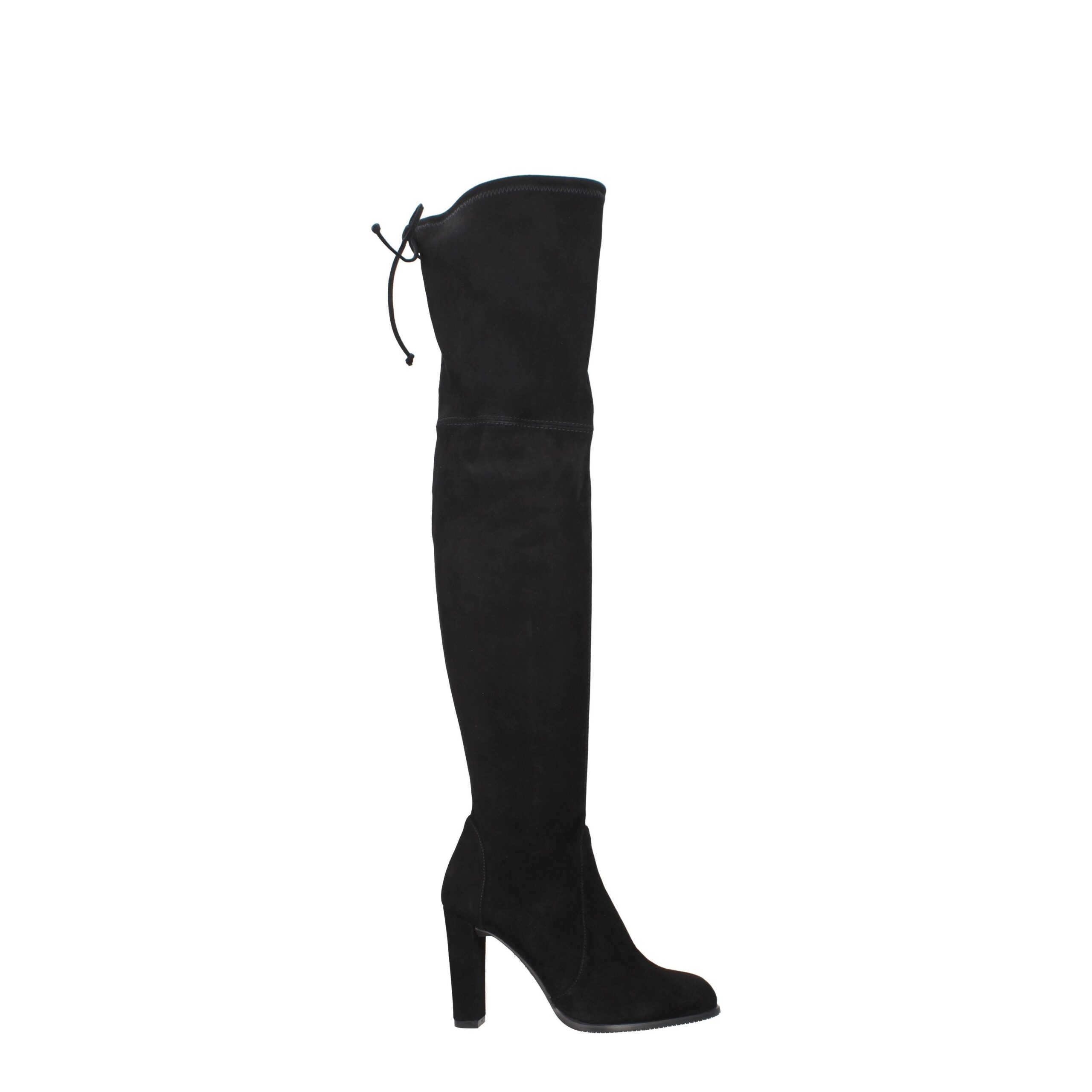 Stuart Weitzman Black Leather Over The Knee
