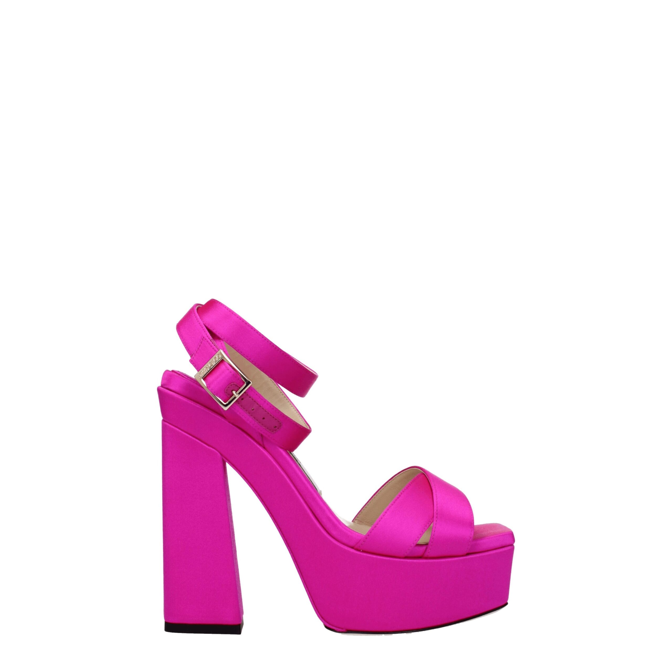 Jimmy Choo Eyewear Pink Satin Platforms