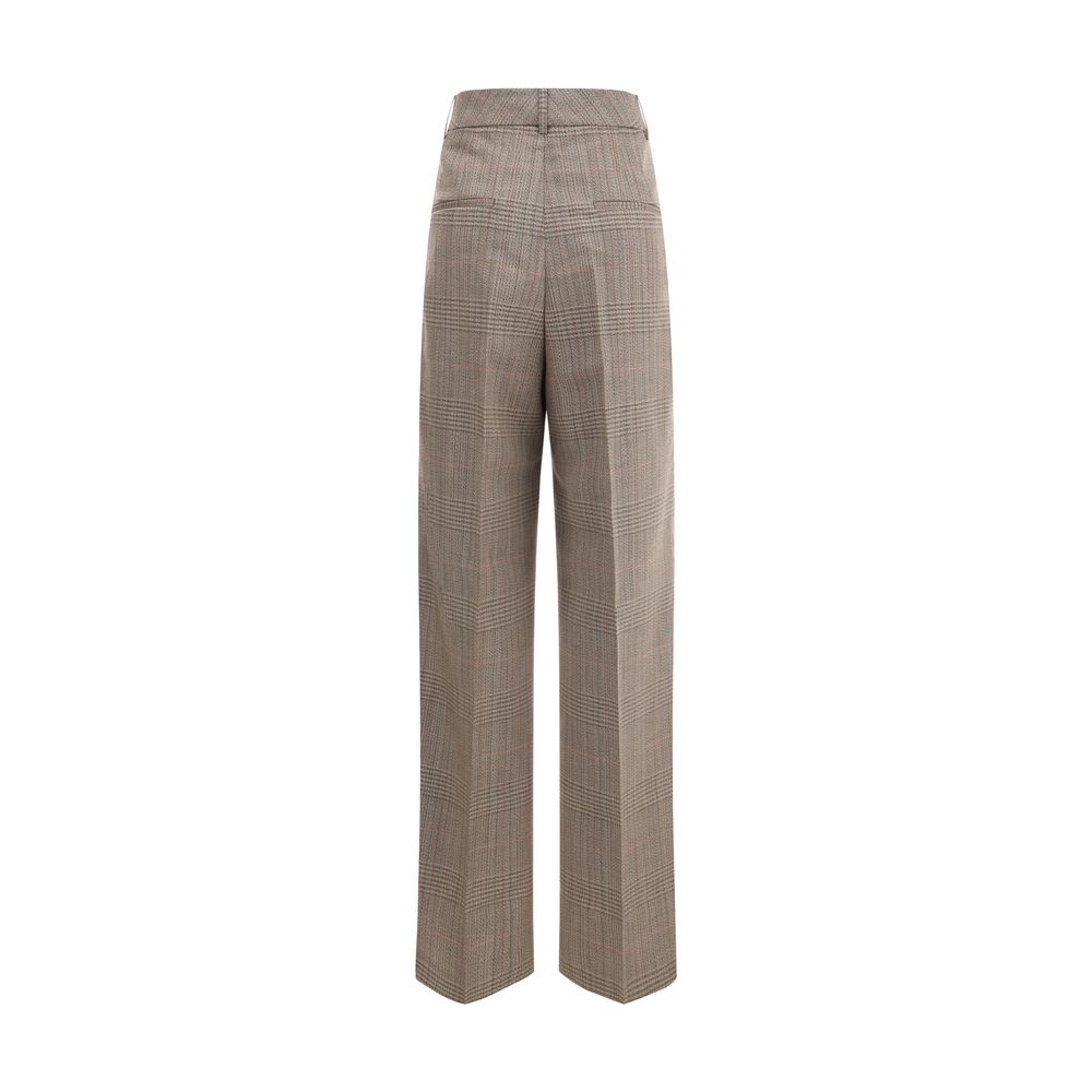 Róhe Prince of wales Wide leg Pants