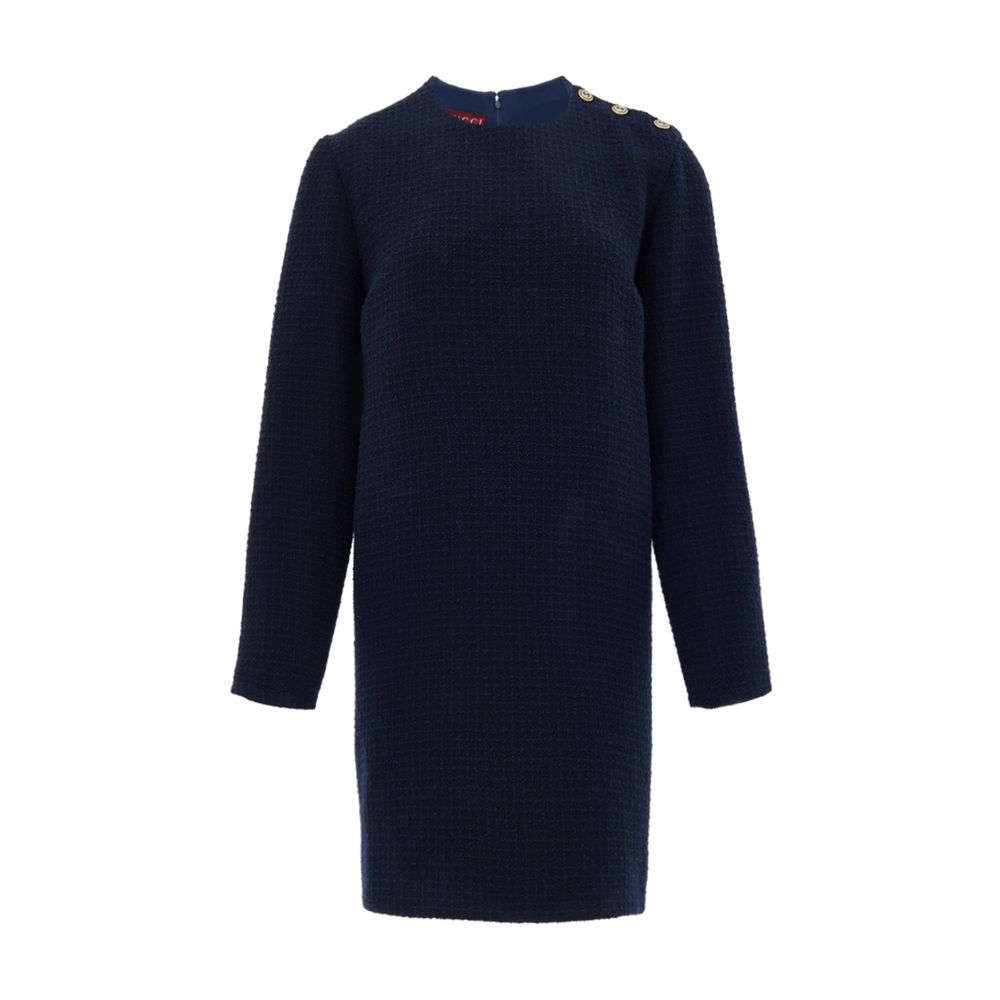 Gucci Navy Blue Wool Short