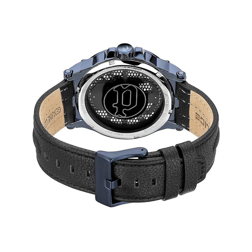 The Police Black Leather Watch