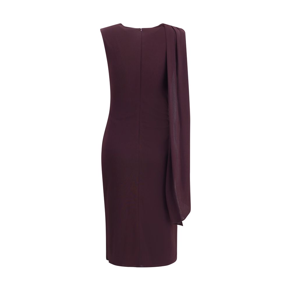 Jersey midi Dress with scarf