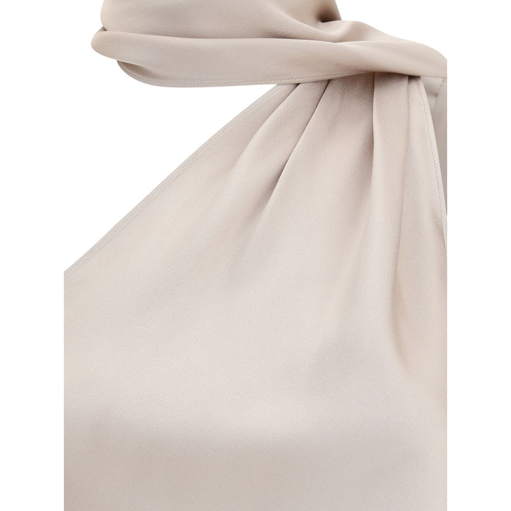 One Shoulder silk Top