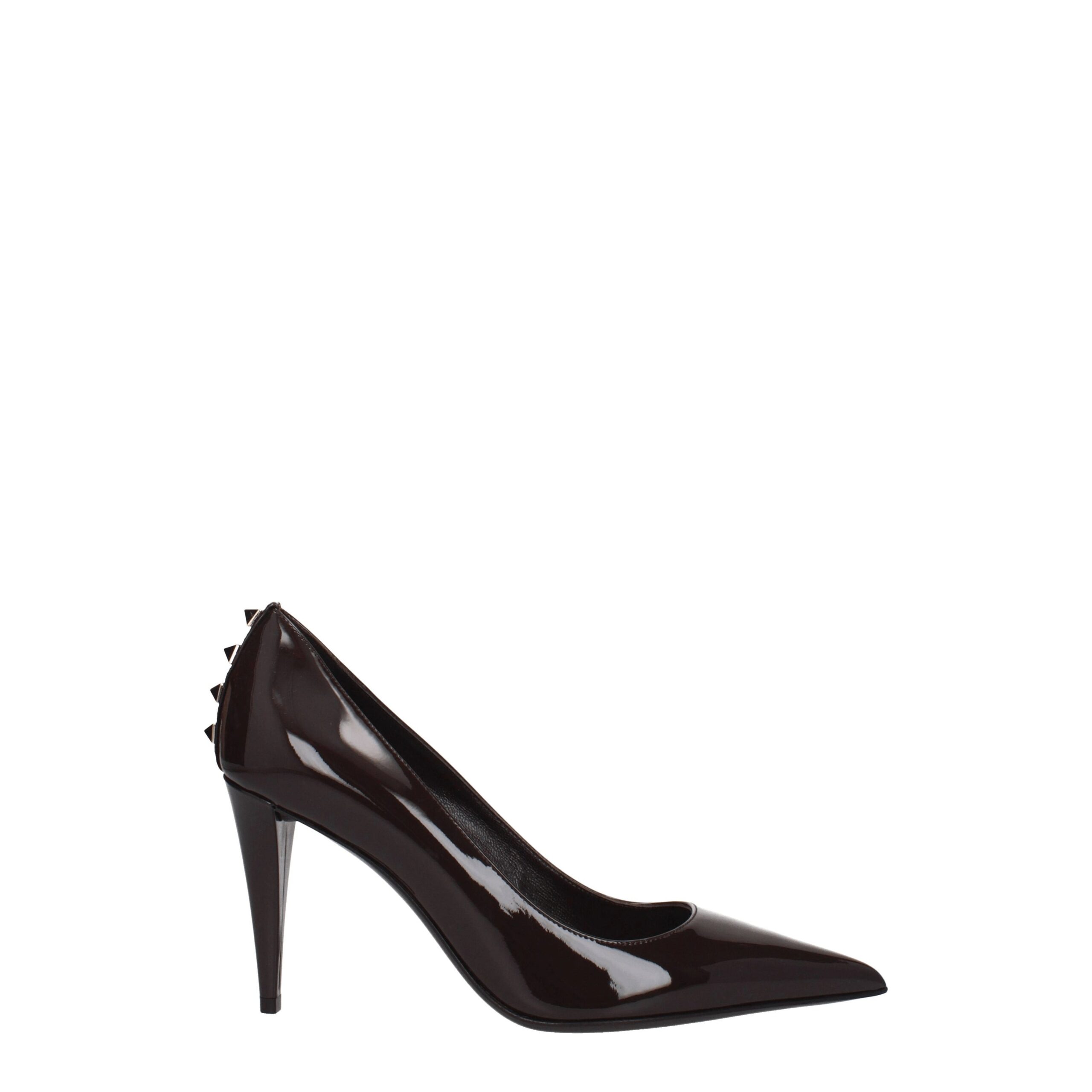 Brown Leather High Heel Pumps