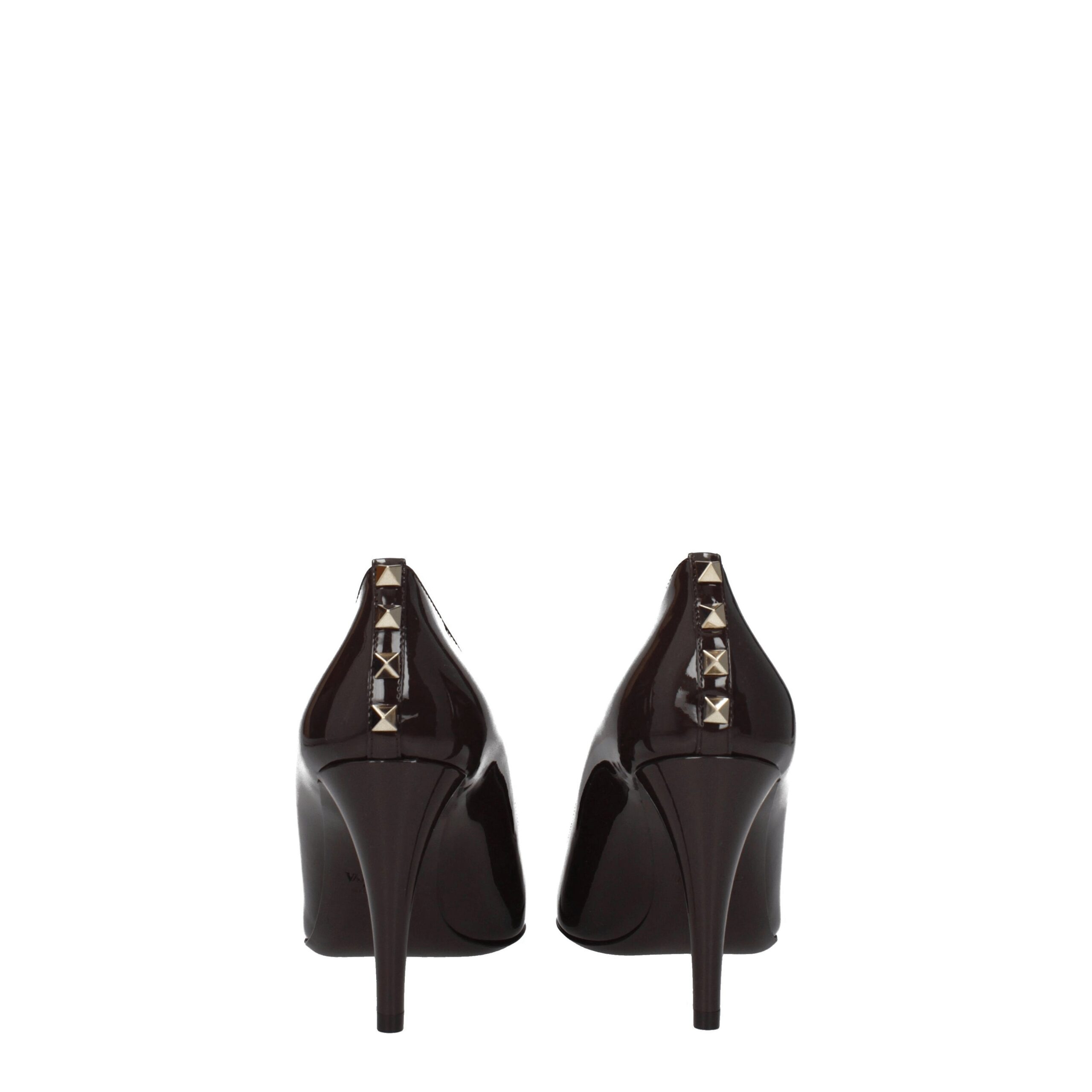 Brown Leather High Heel Pumps