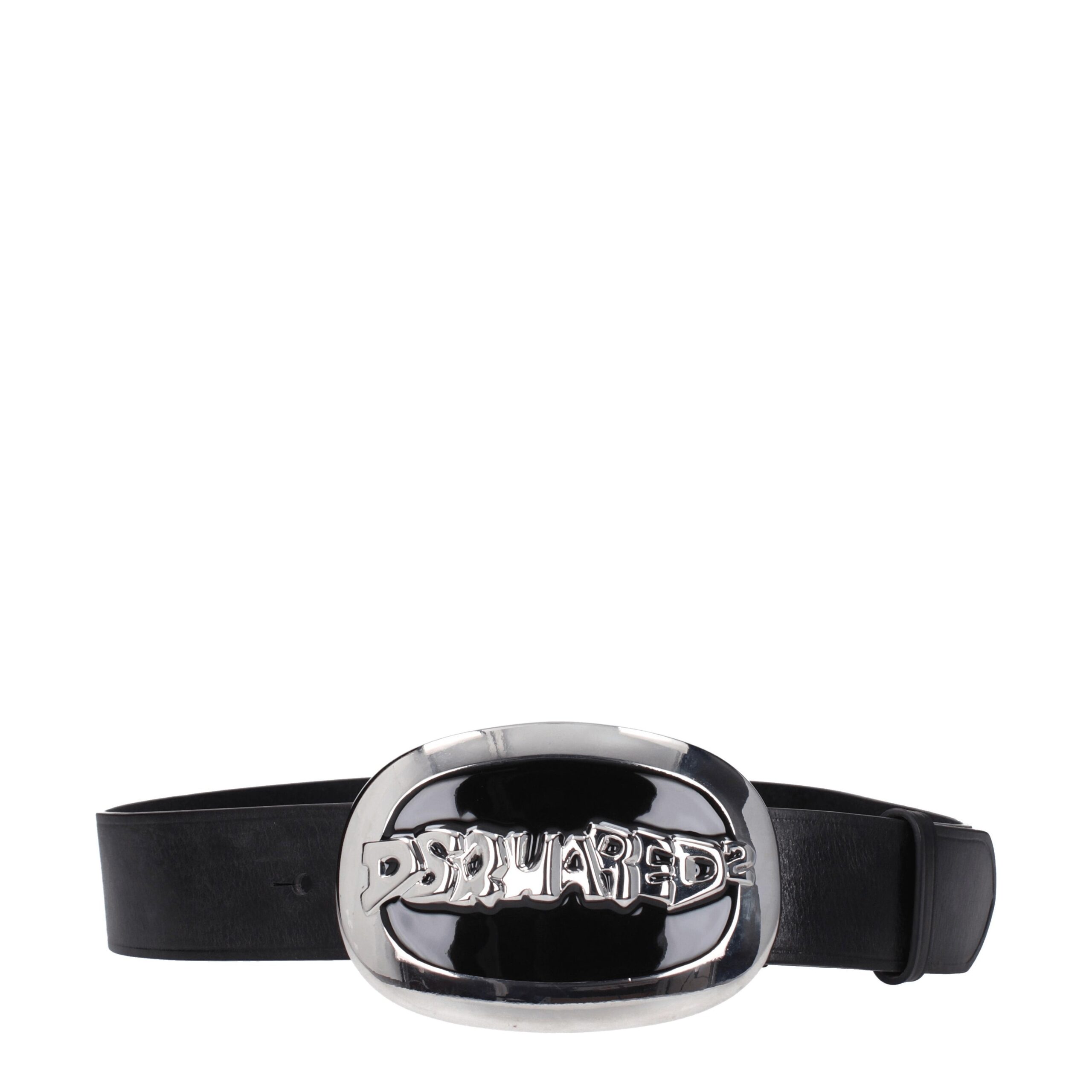 Dsquared2 Black Leather Belts