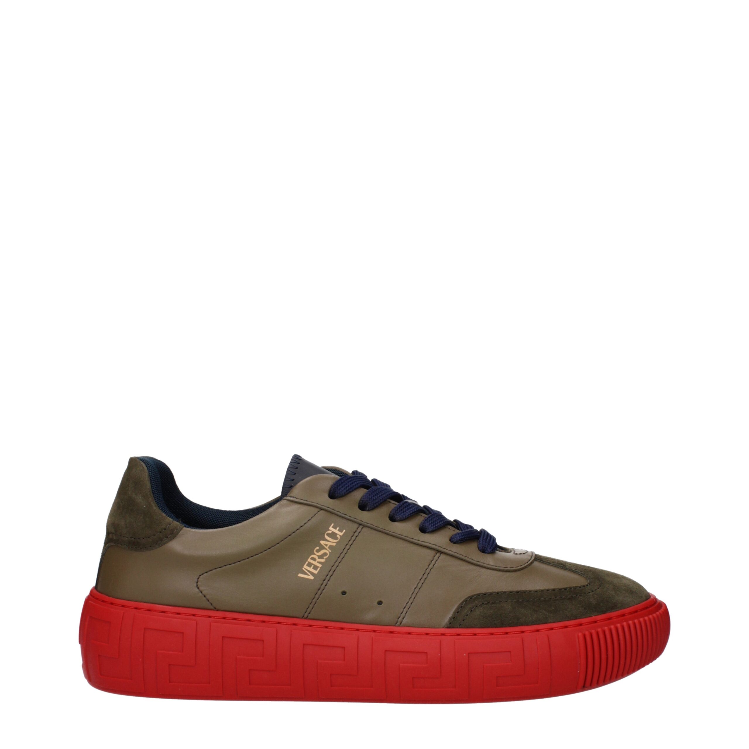 Green Leather Low Tops