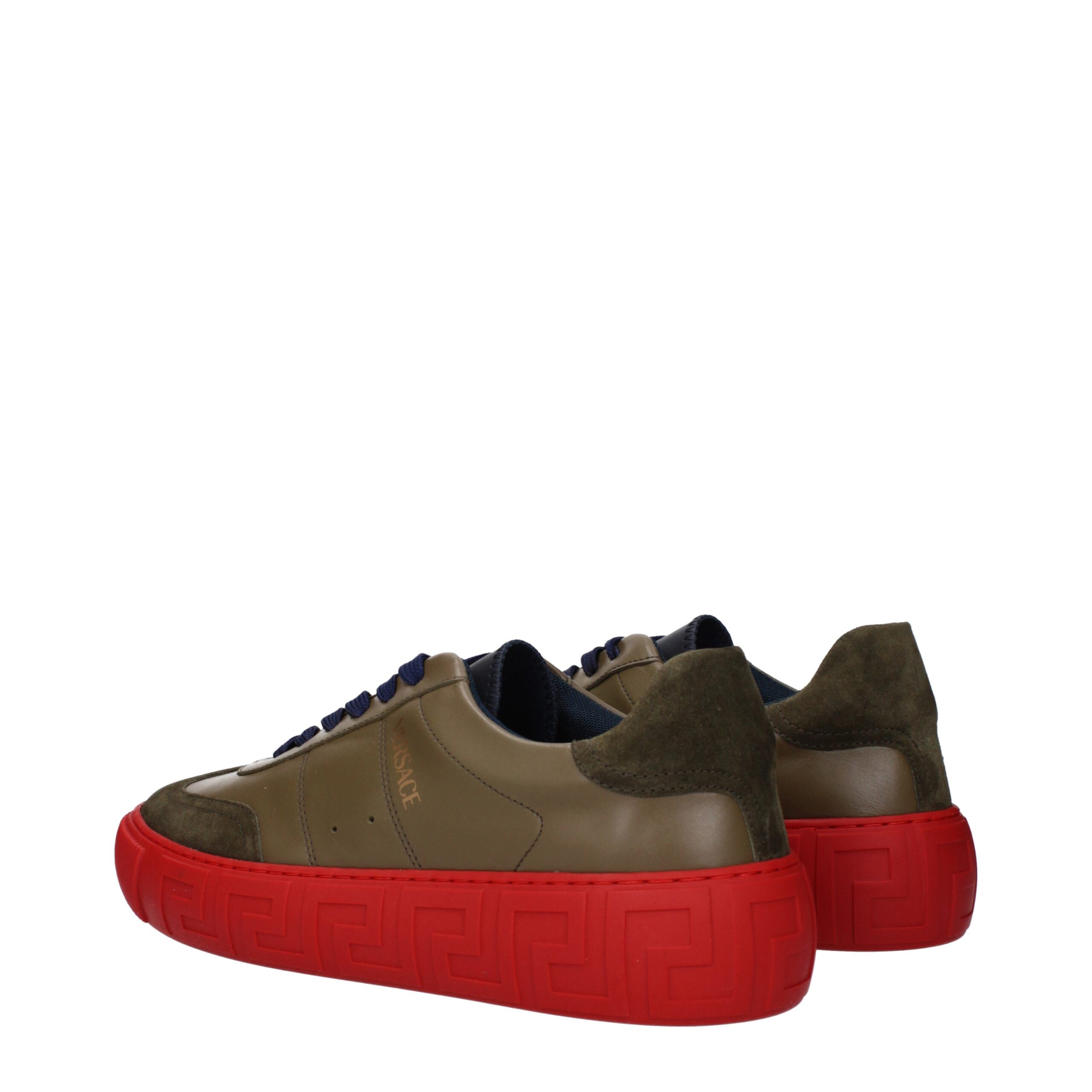 Green Leather Low Tops