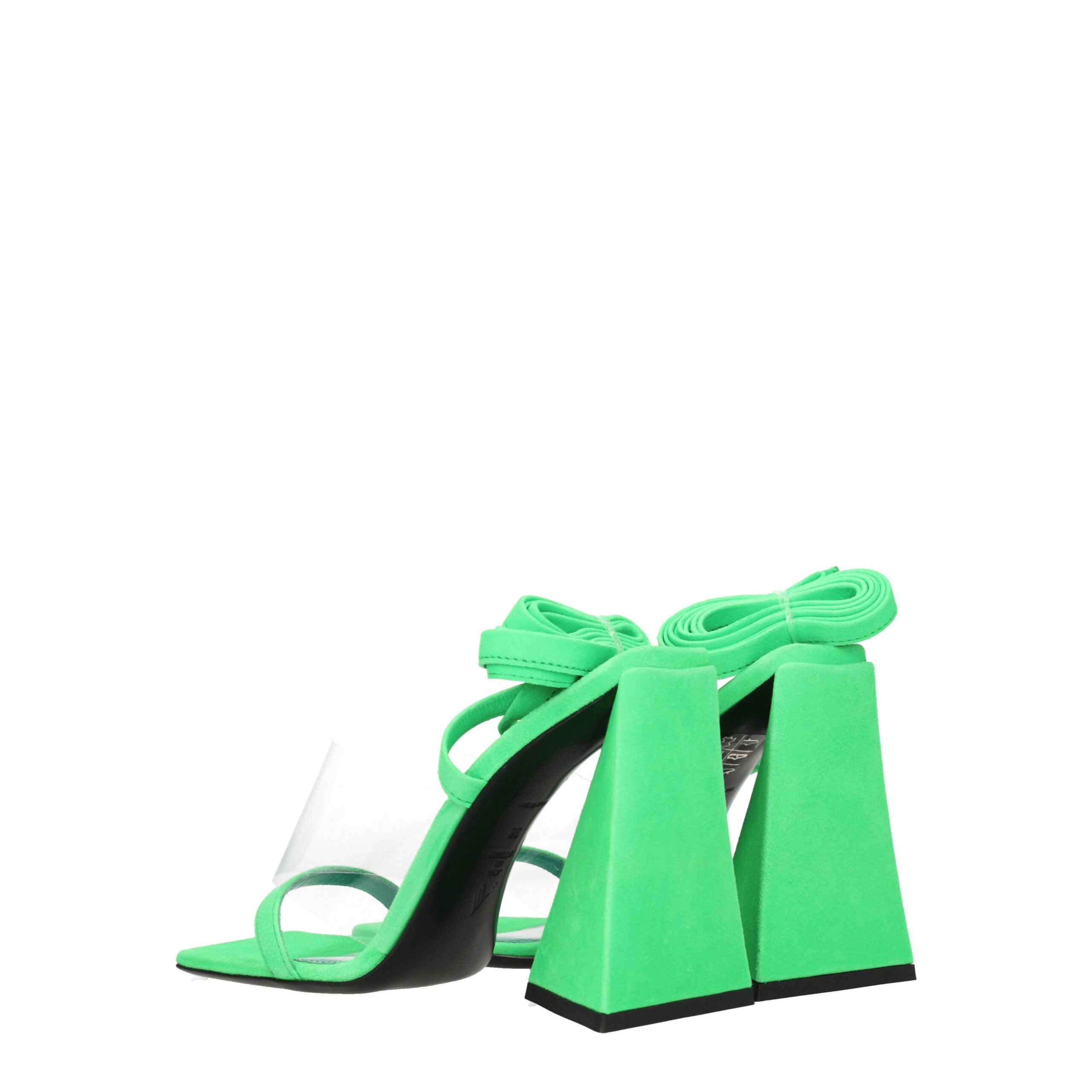 Transparent Leather Flat Sandals
