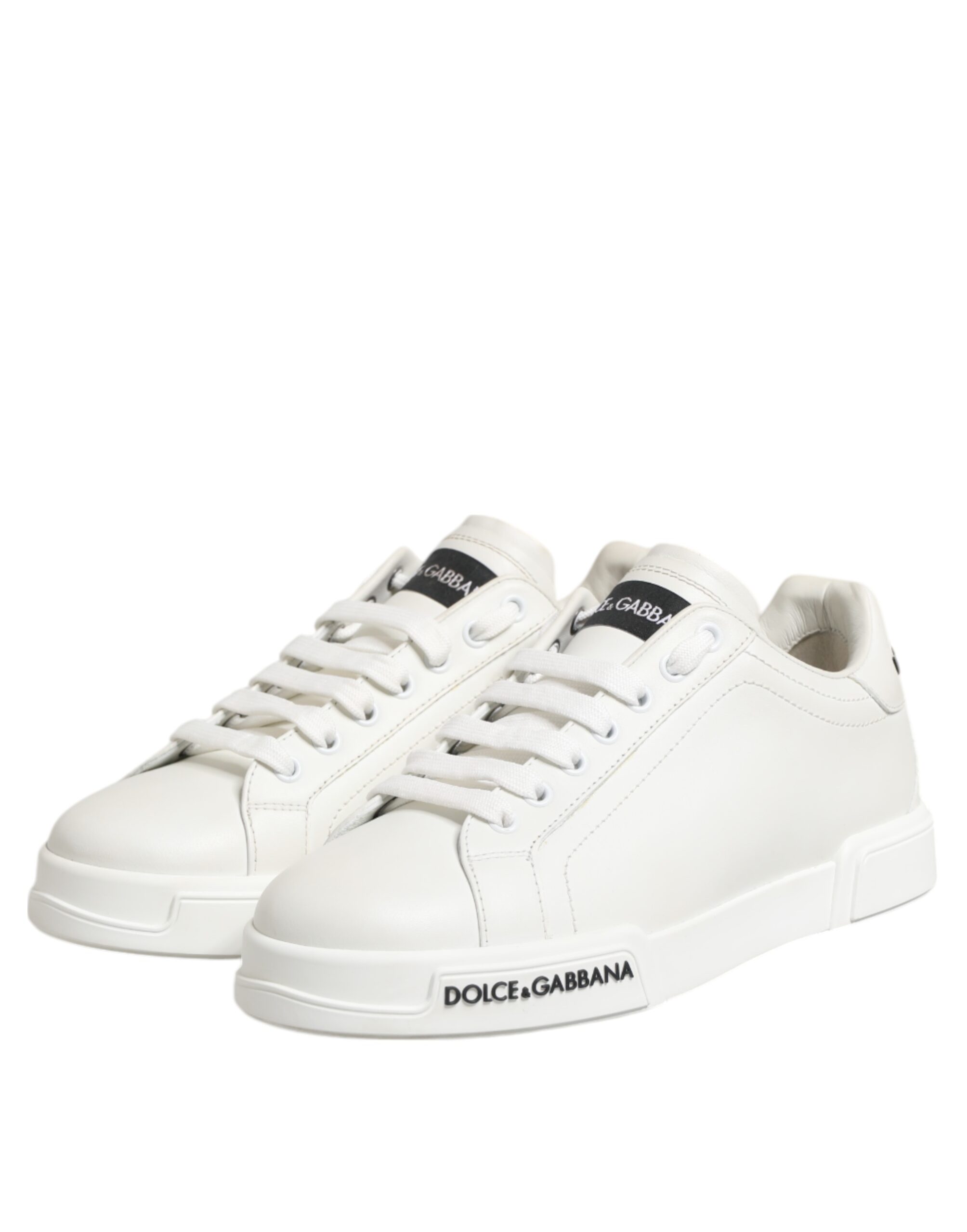 White Portofino Logo Low Top Sneakers Shoes