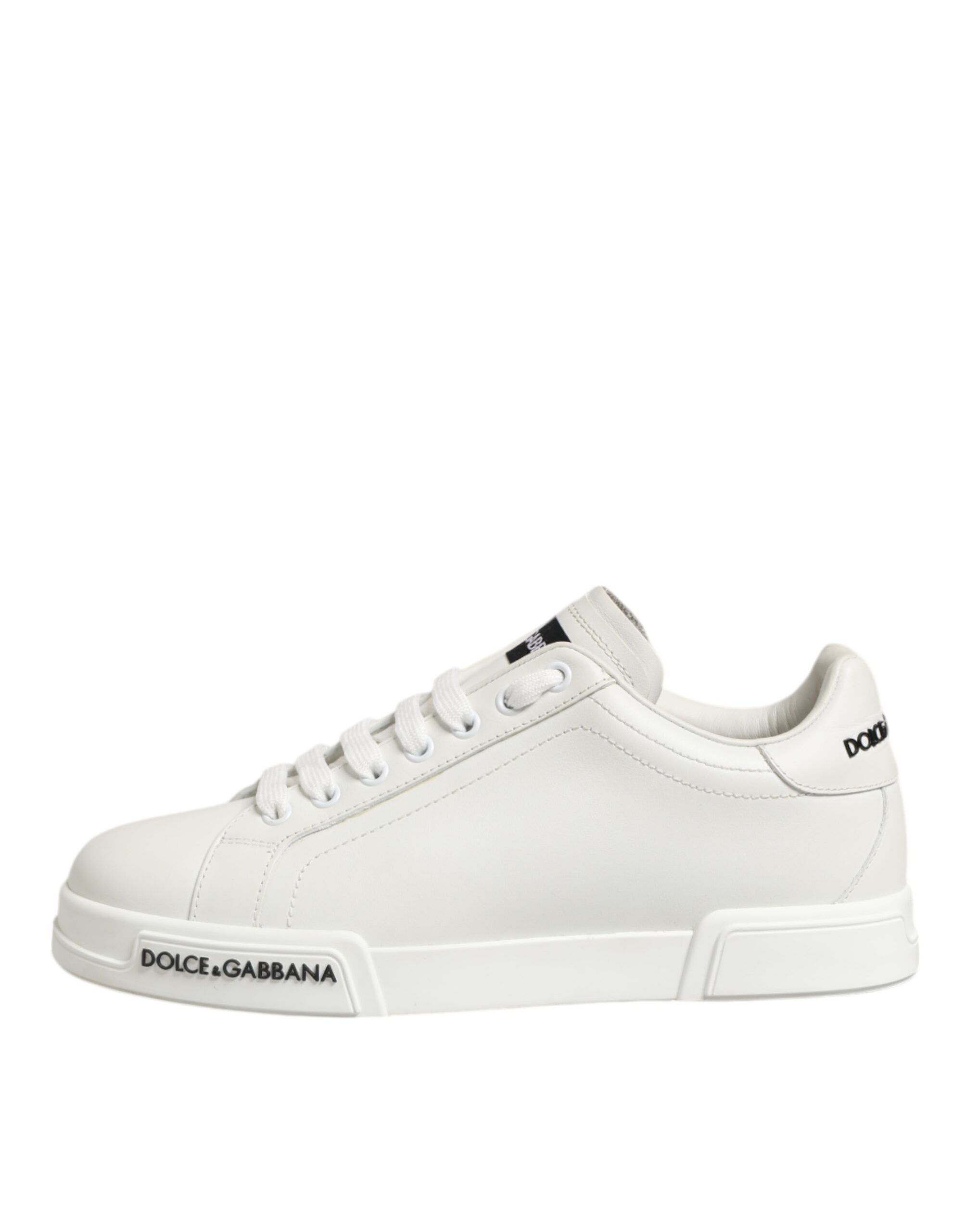 White Portofino Logo Low Top Sneakers Shoes