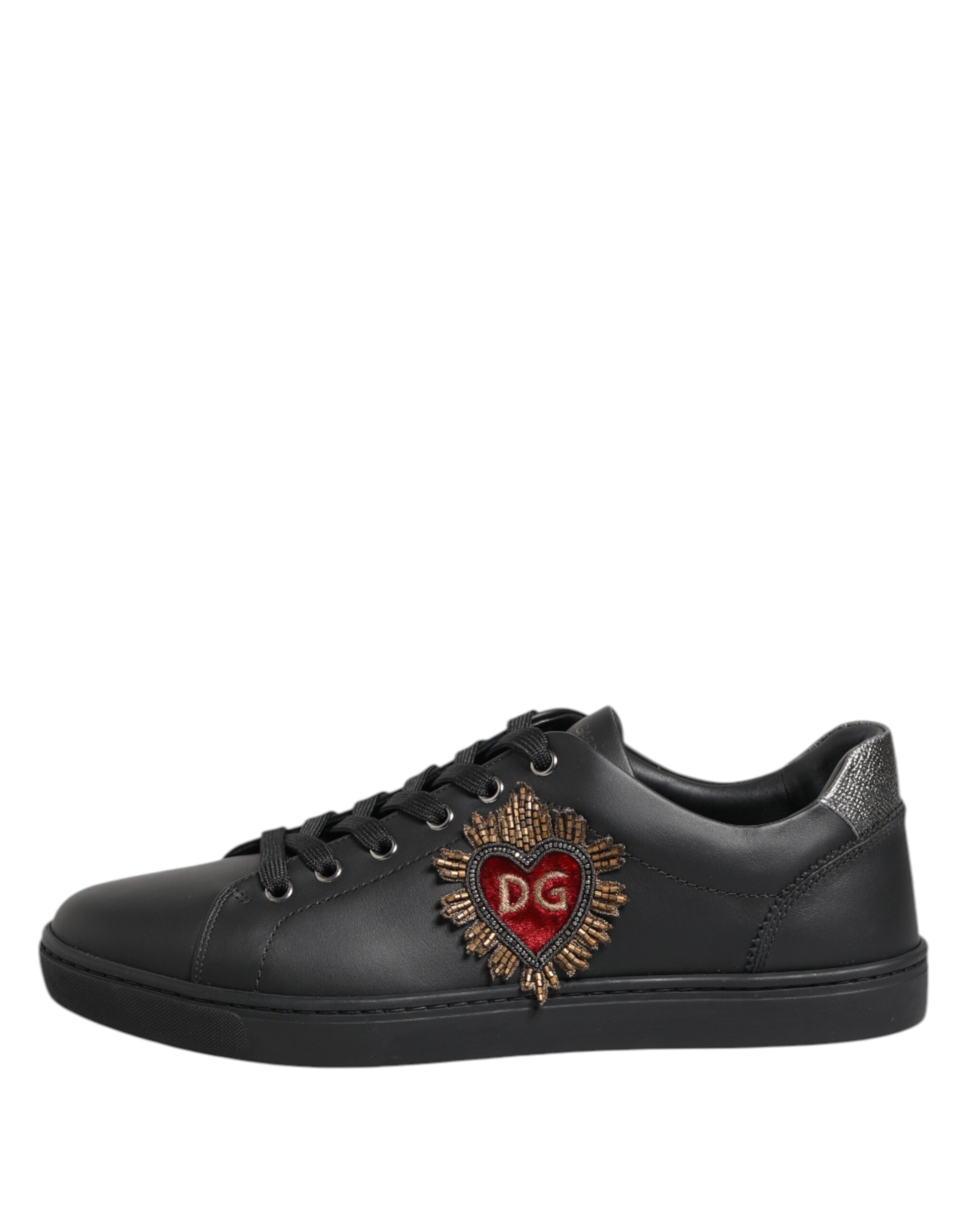 Black London Sacred Heart Sneakers Shoes