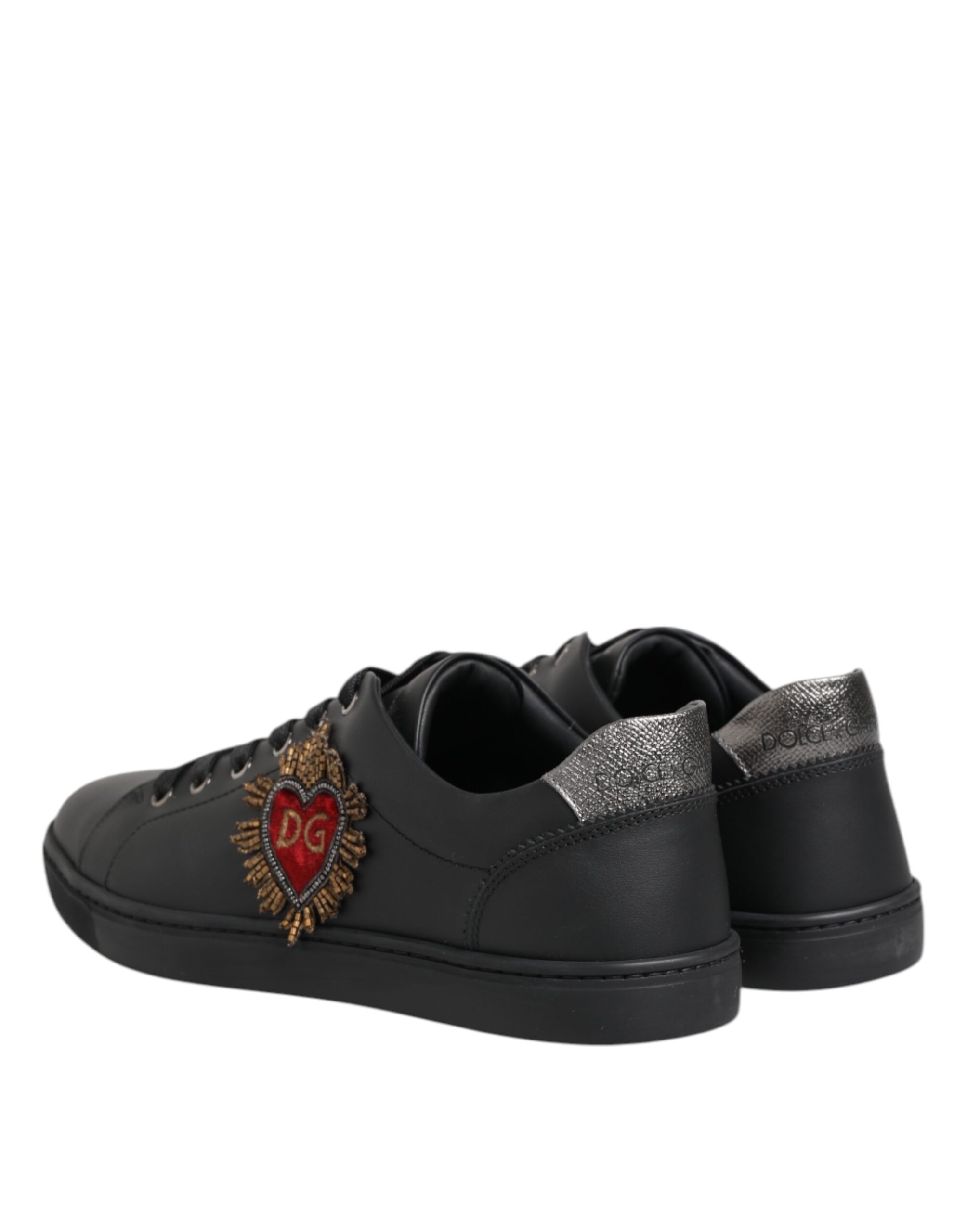 Black London Sacred Heart Sneakers Shoes