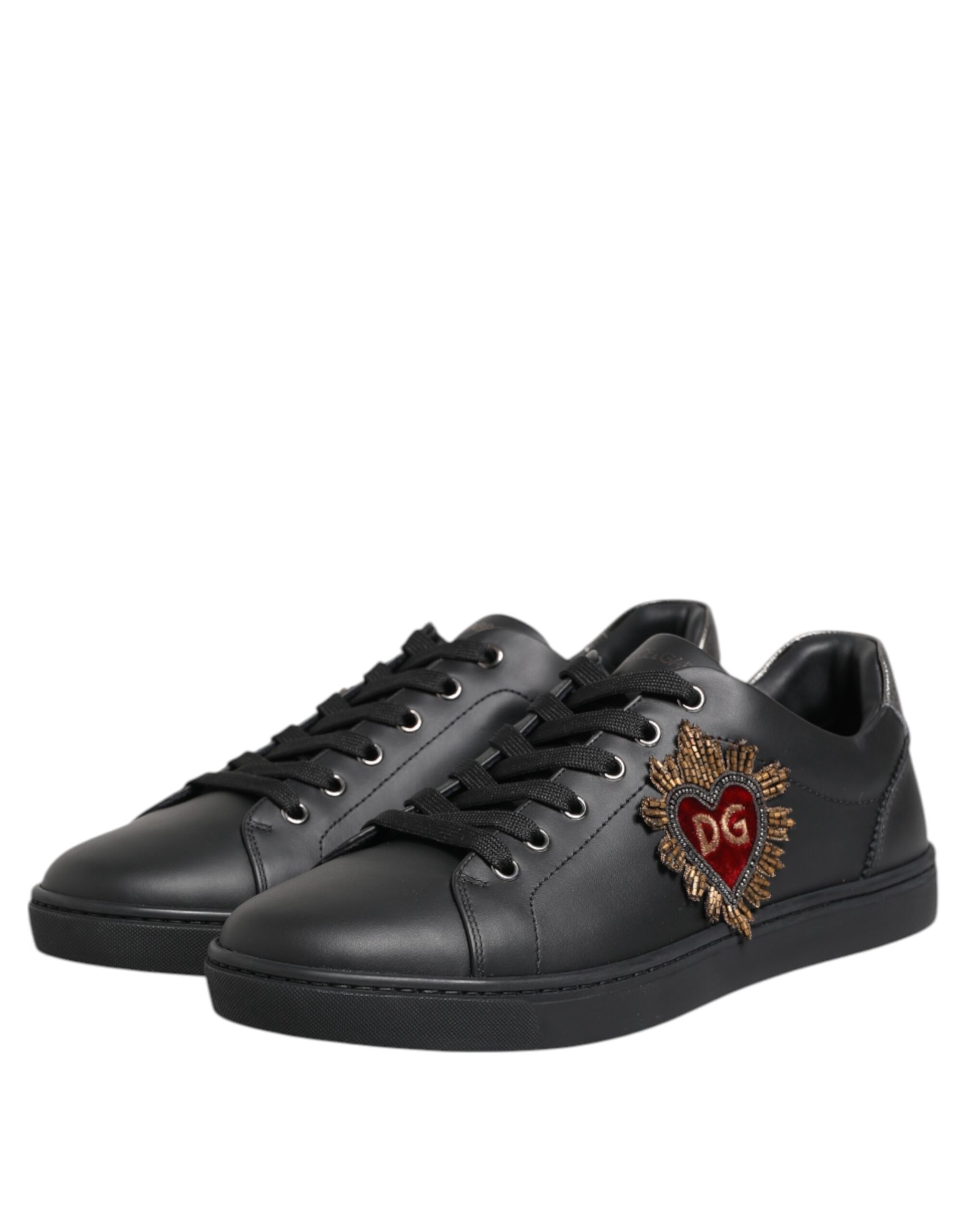 Black London Sacred Heart Sneakers Shoes