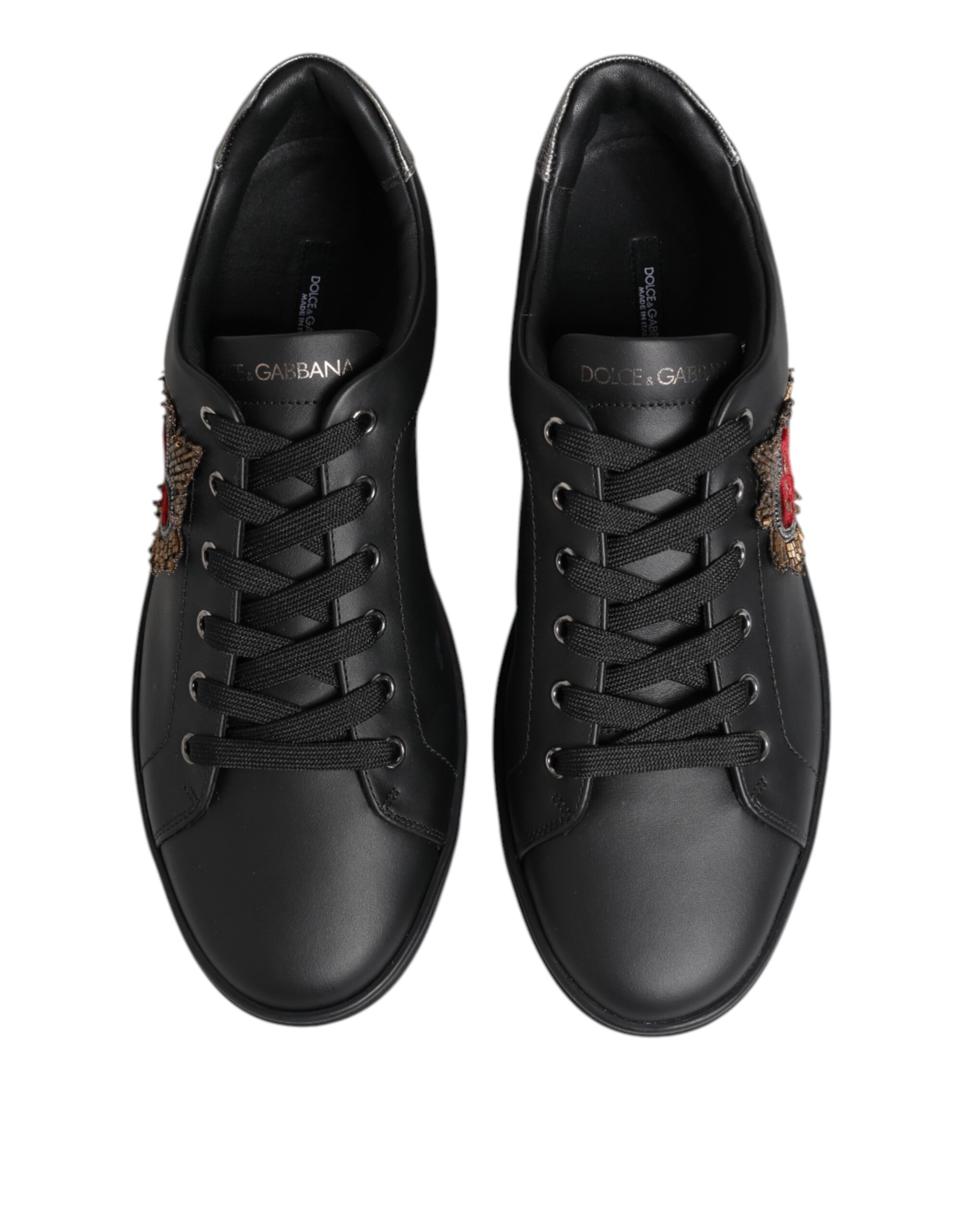 Black London Sacred Heart Sneakers Shoes