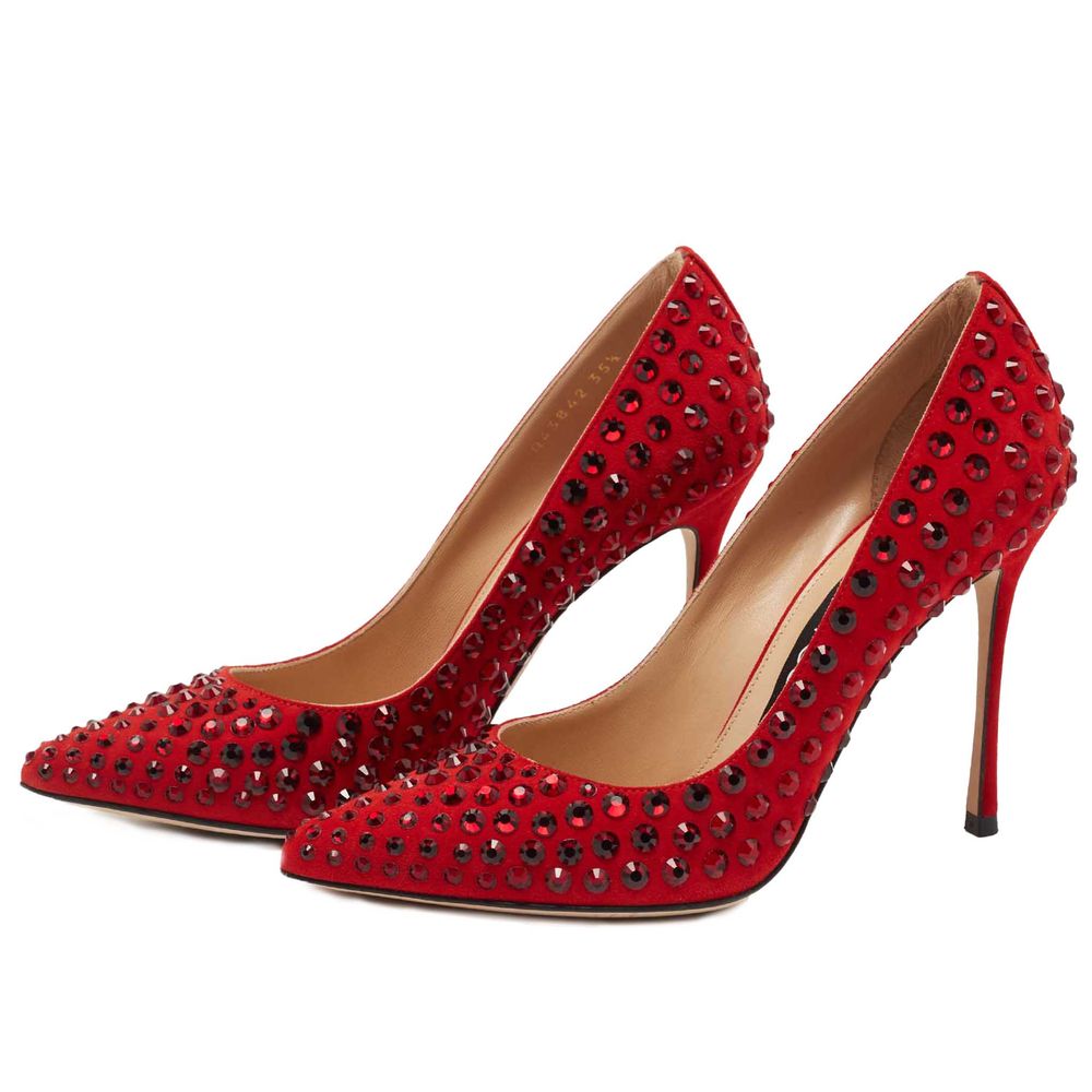 Red Calfskin Pump