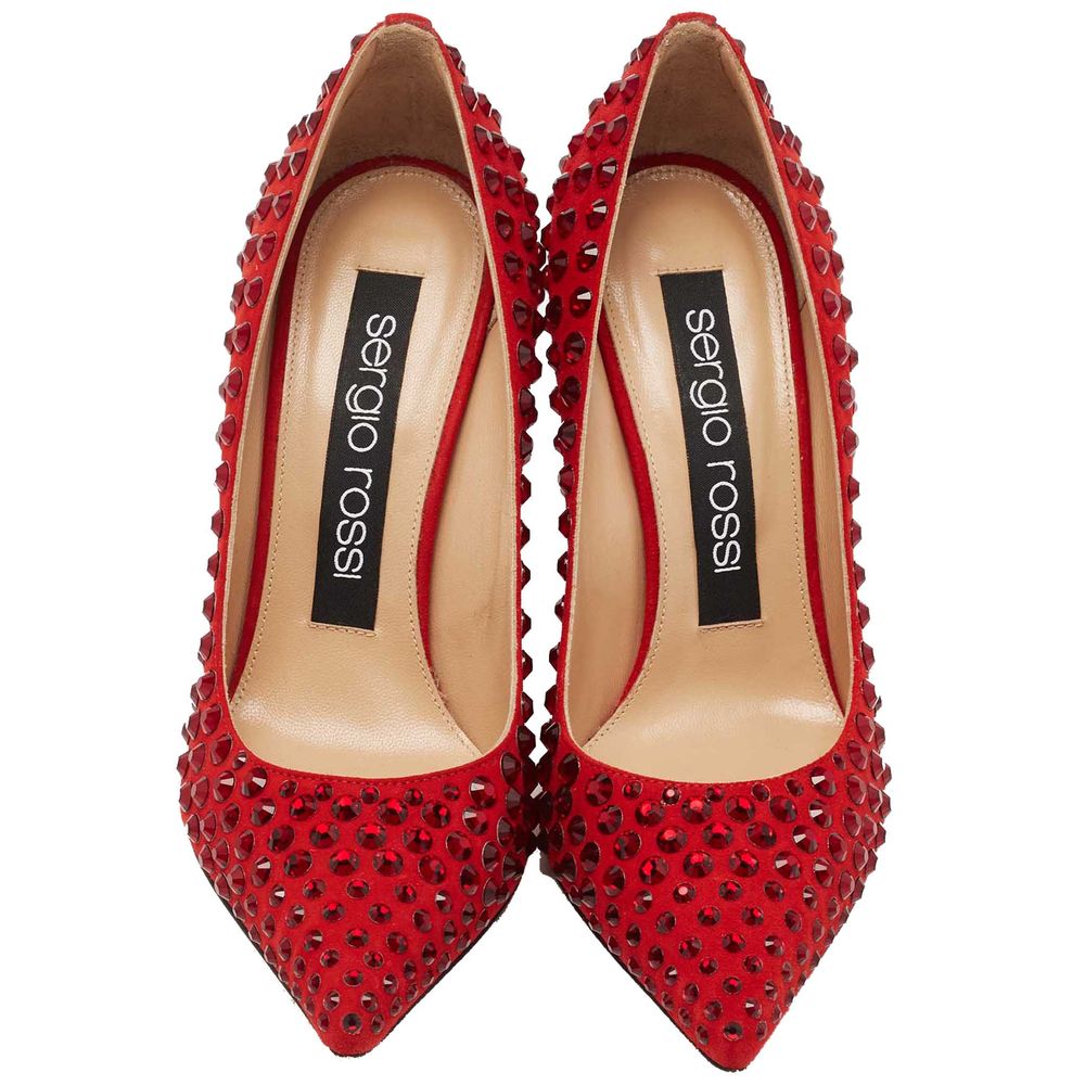 Red Calfskin Pump