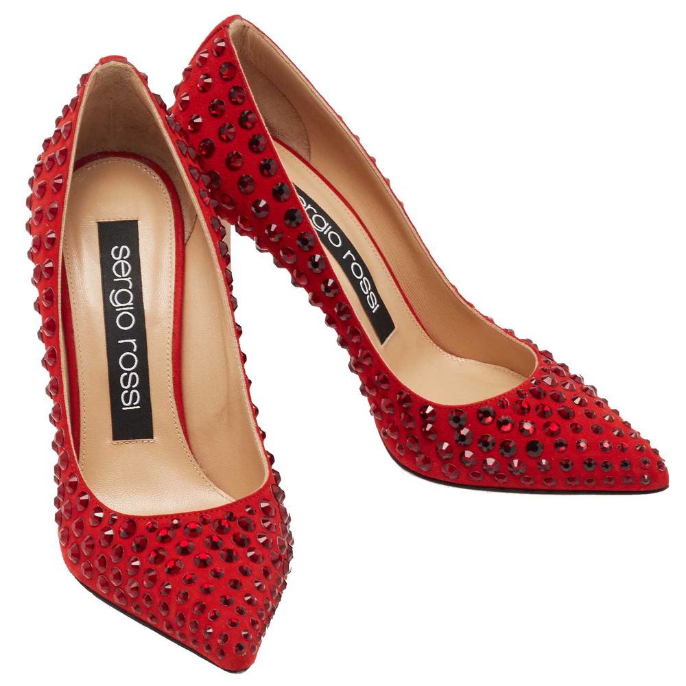 Red Calfskin Pump