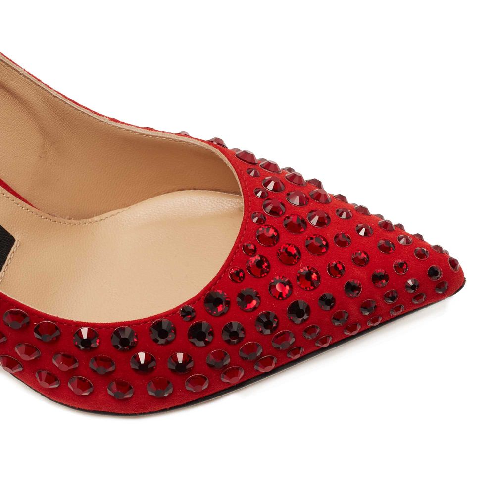 Red Calfskin Pump