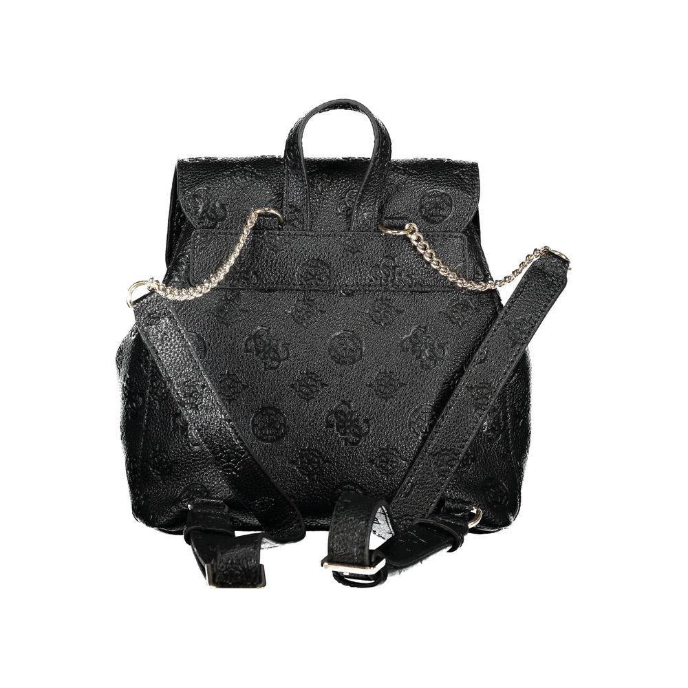 Guess Shoes Black Polyethylene Backpack