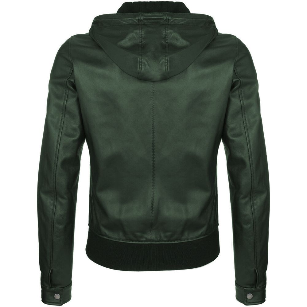 Dolce & Gabbana Green Lambskin Jacket