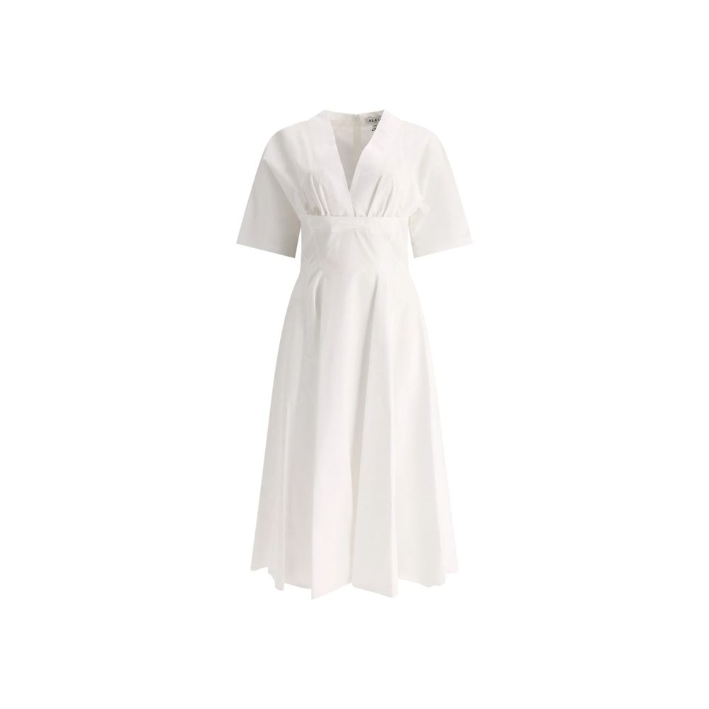 ALAÏA Cotton Midi Dress
