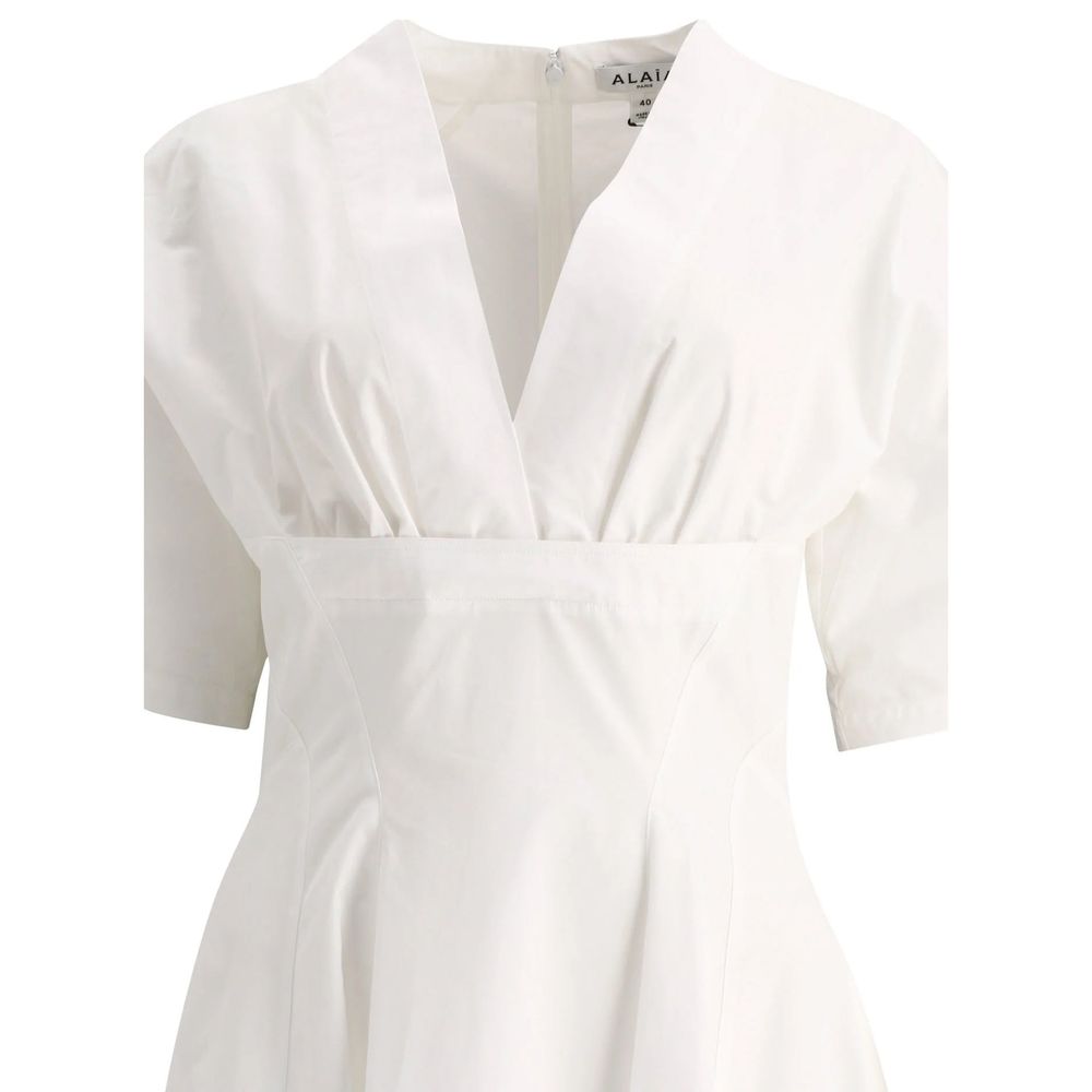 ALAÏA Cotton Midi Dress