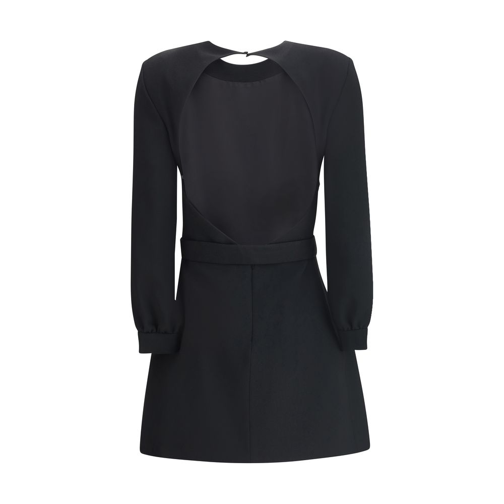 Saint Laurent Sablè mini Dress with cut nude back