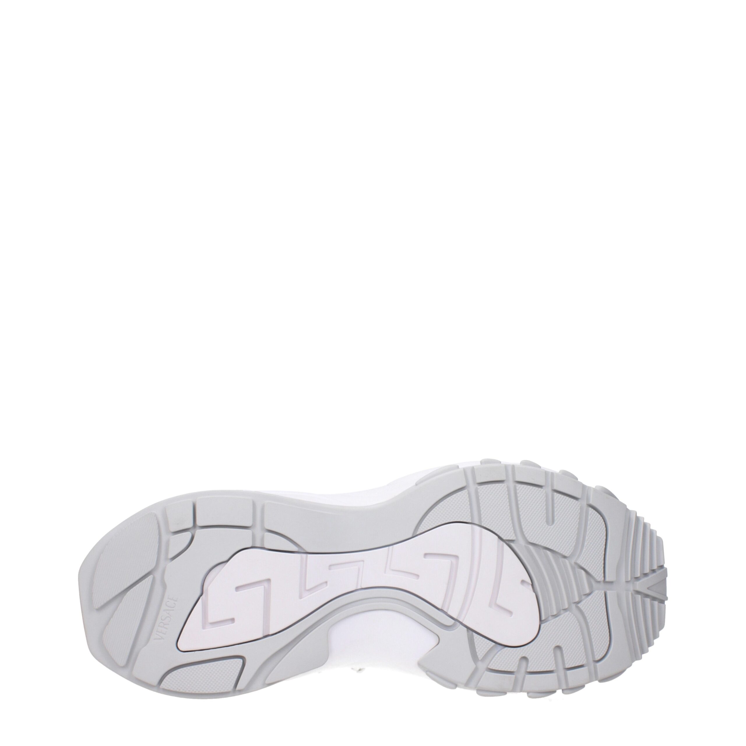 Versace White Fabric Athletic Sneakers