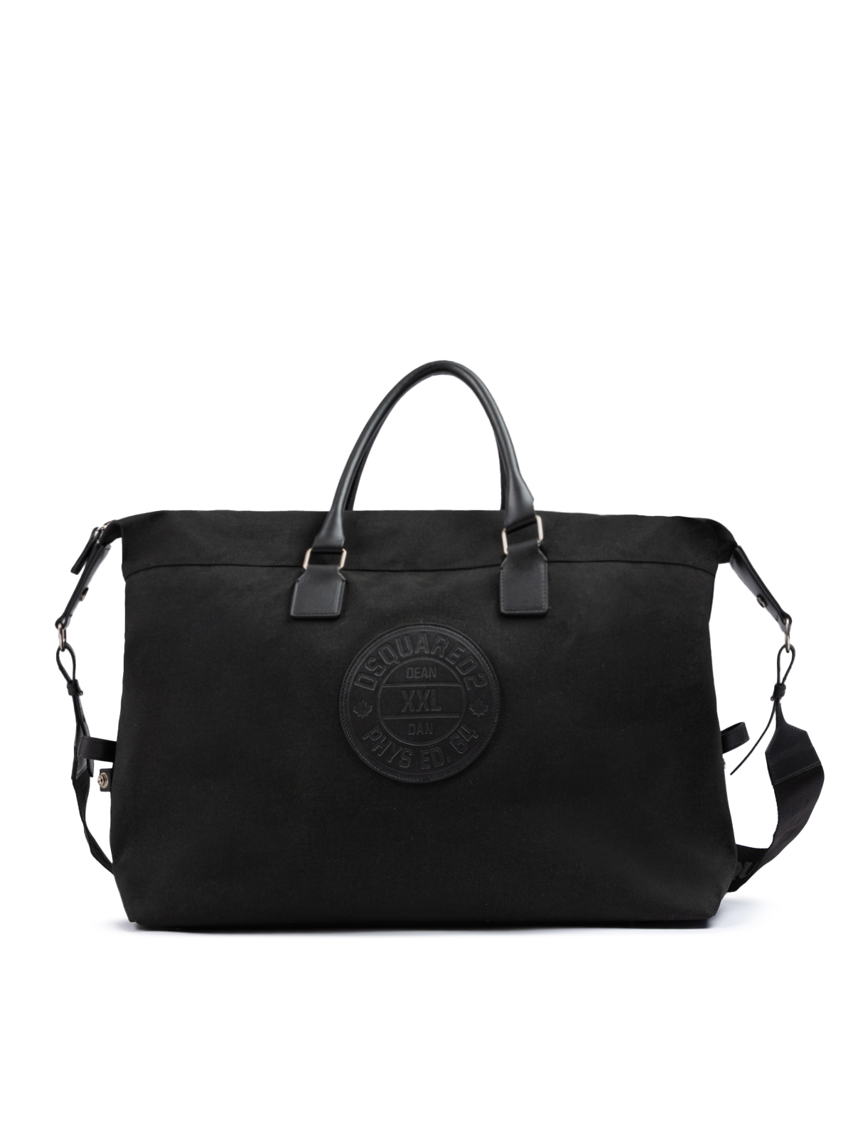 Dsquared2 Black Fabric Weekend Travel Bag