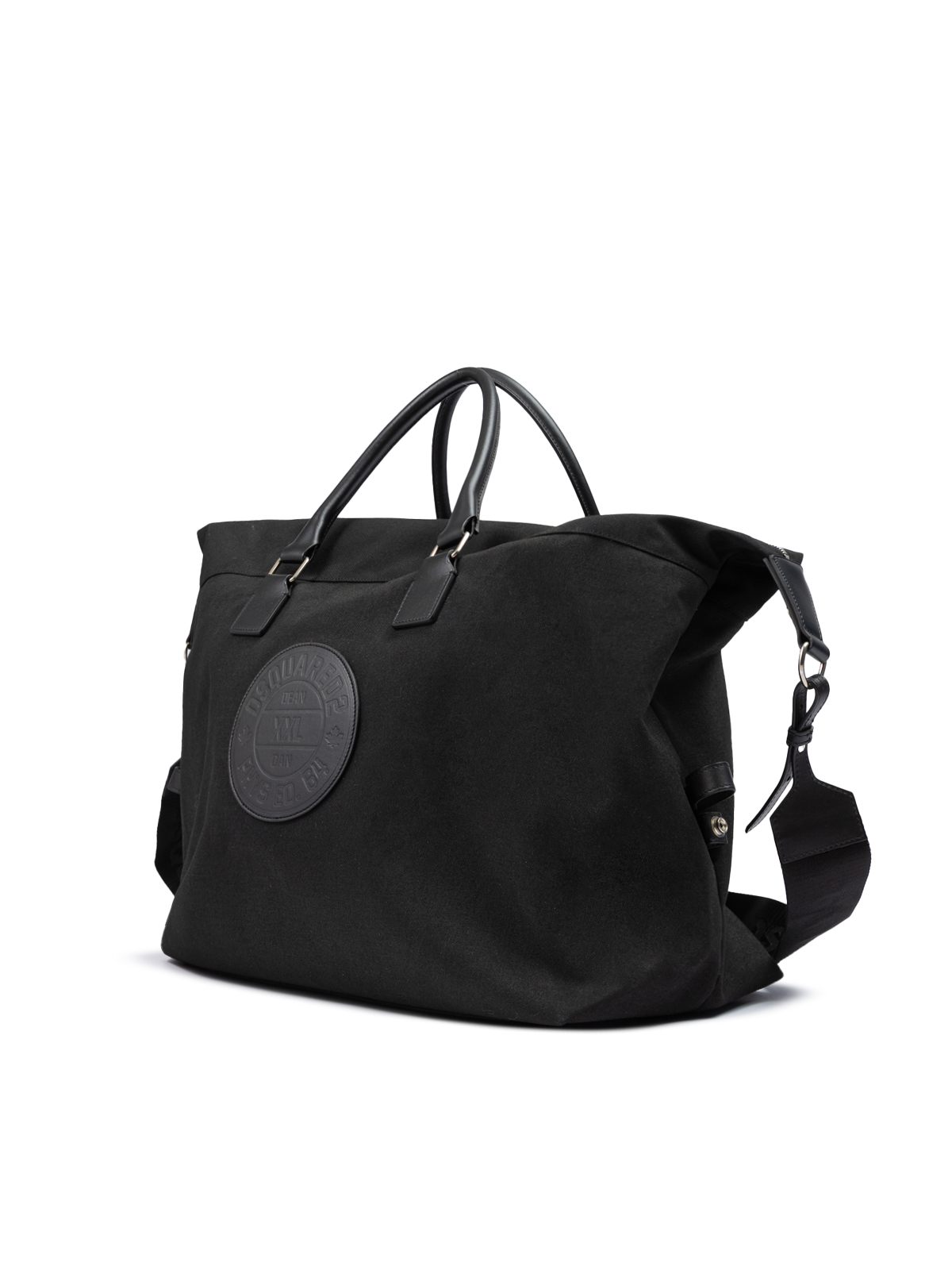 Dsquared2 Black Fabric Weekend Travel Bag