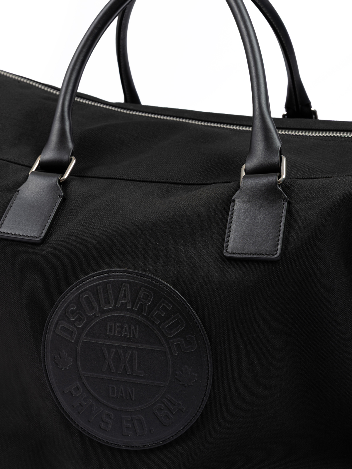 Dsquared2 Black Fabric Weekend Travel Bag