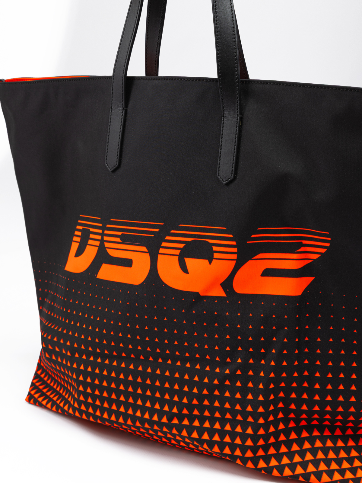 Dsquared2 Bicolour Polyester Logo Shopping Bag