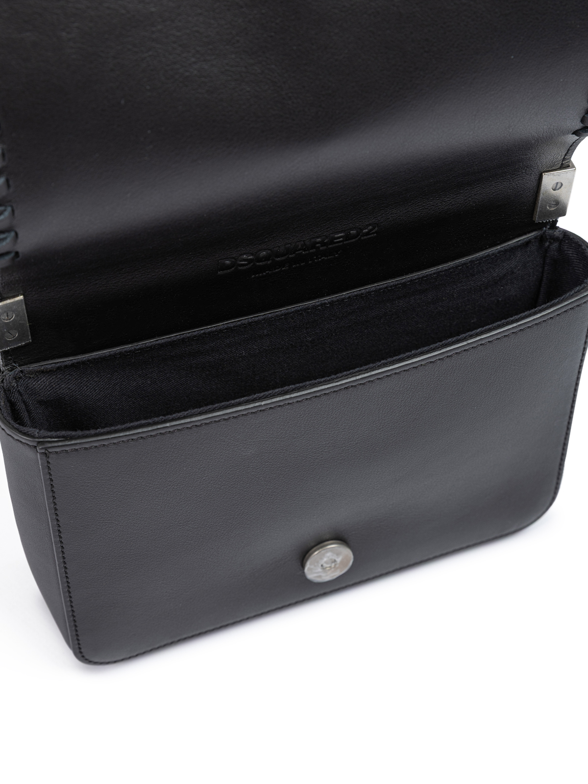 Dsquared2 Black Leather Crossbody Bag