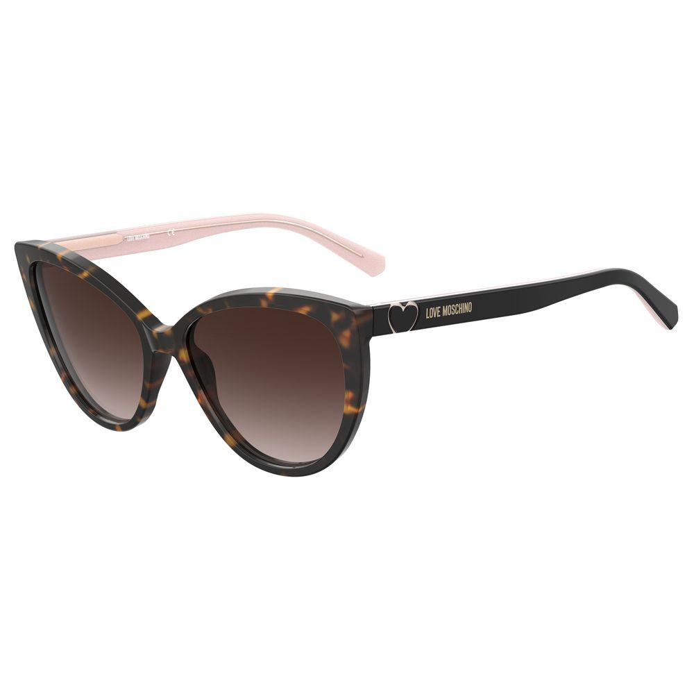 LOVE MOSCHINO Brown Acetate Sunglasses