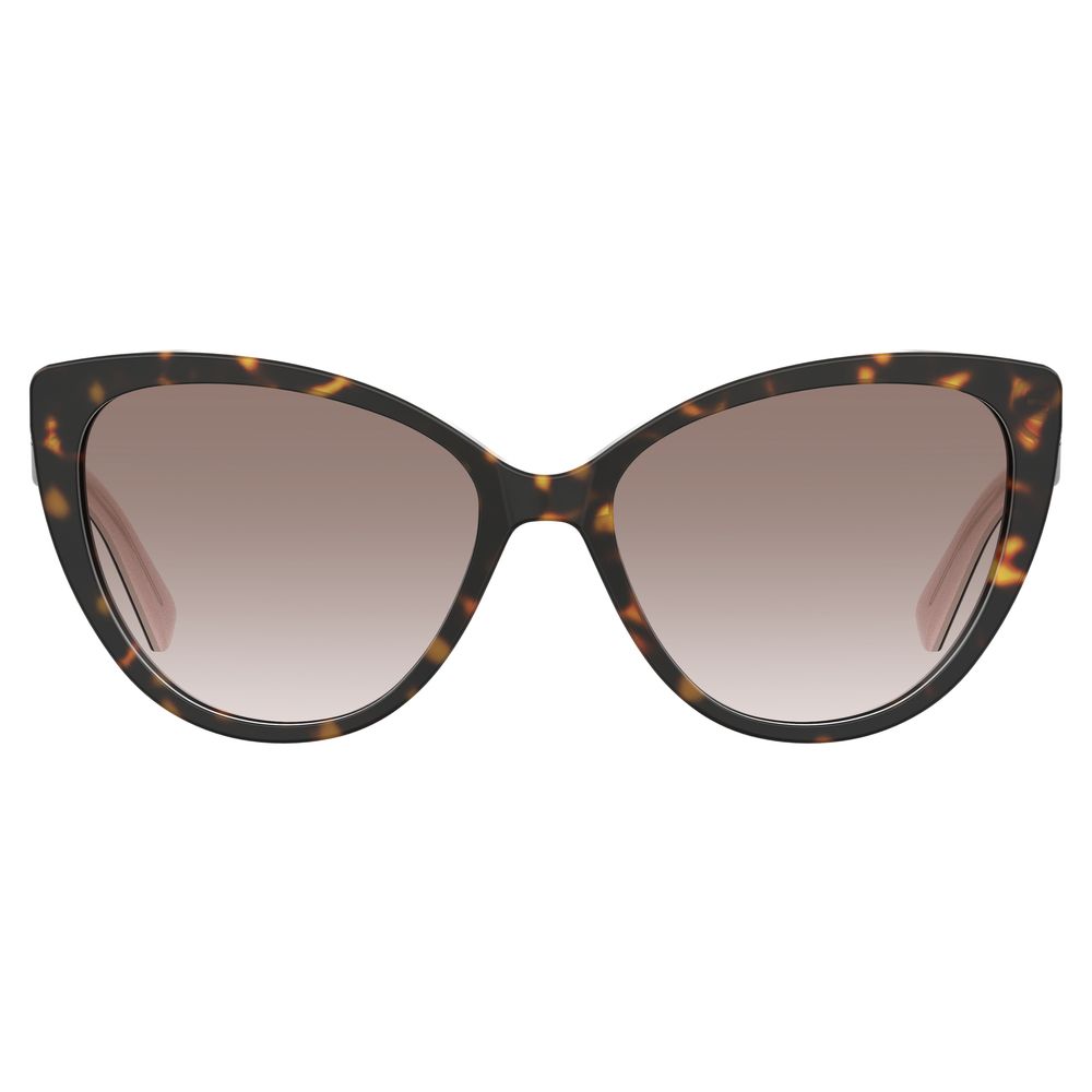 LOVE MOSCHINO Brown Acetate Sunglasses