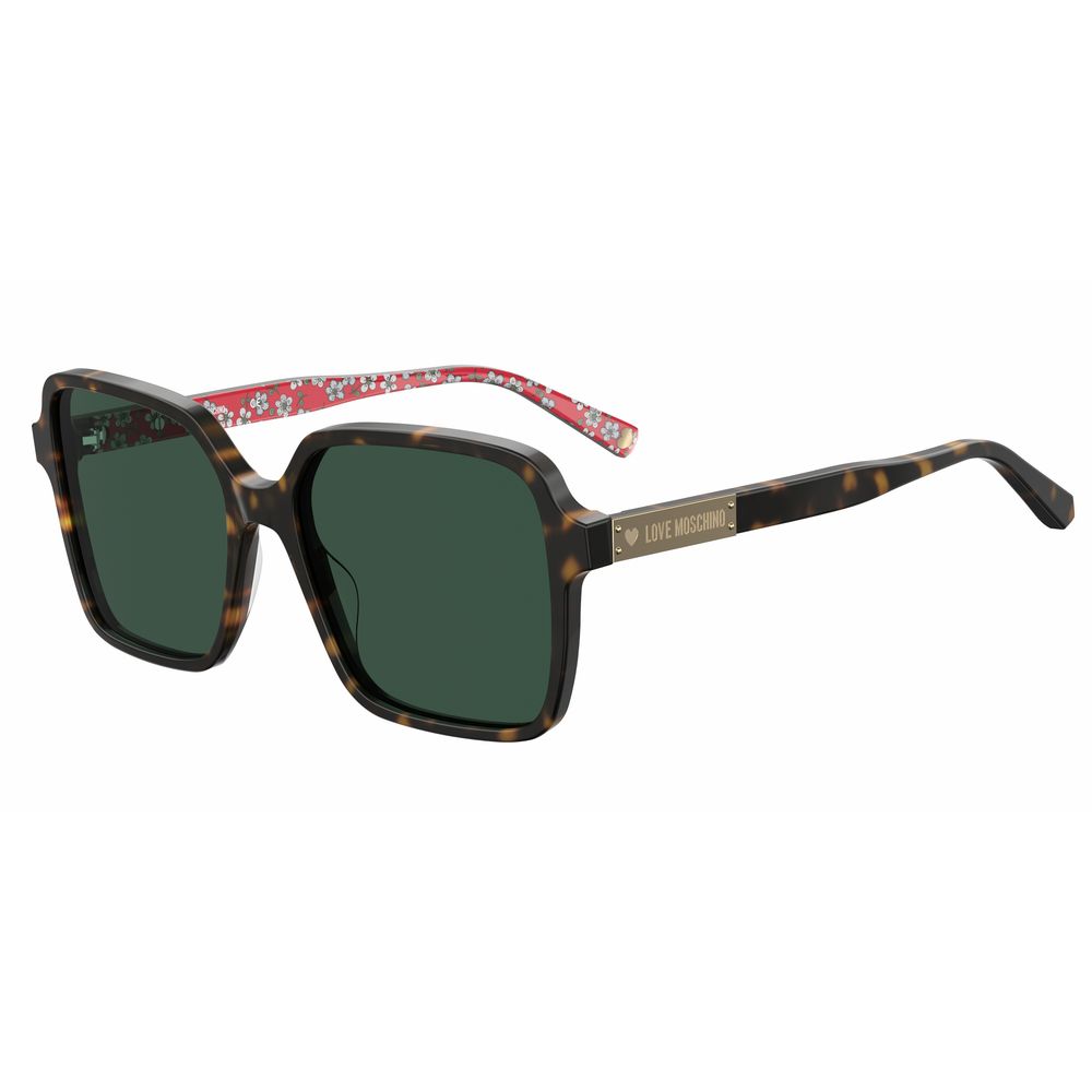 LOVE MOSCHINO Brown Acetate Sunglasses