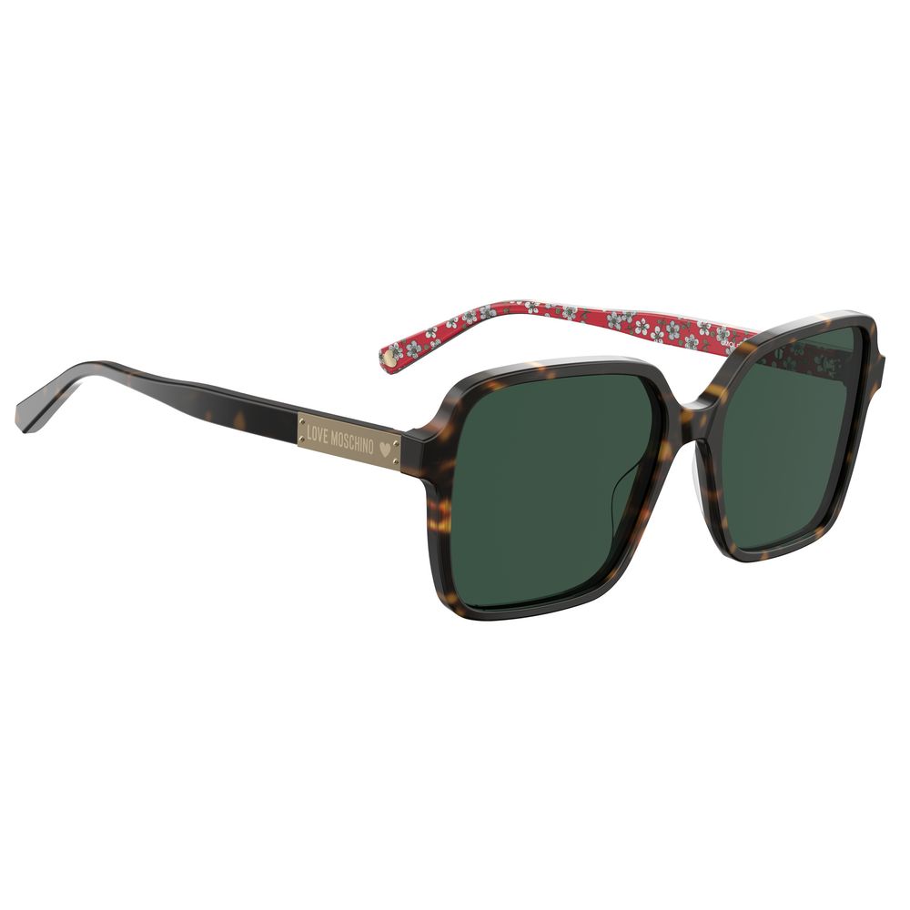 LOVE MOSCHINO Brown Acetate Sunglasses