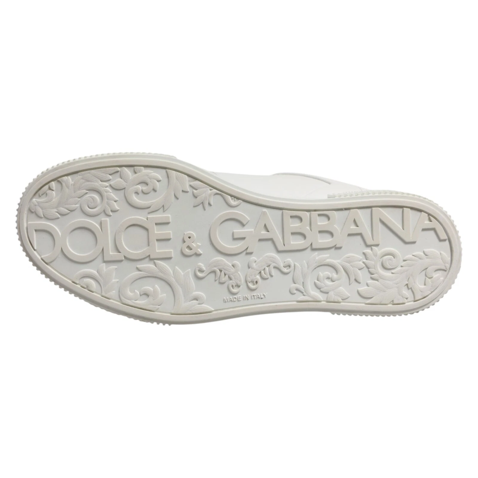 Dolce & Gabbana White Miami Leather Low Top Men Sneakers Shoes
