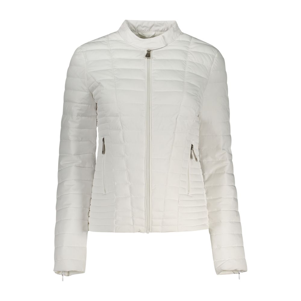 Guess Shoes White Polyethylene Jackets & Coat