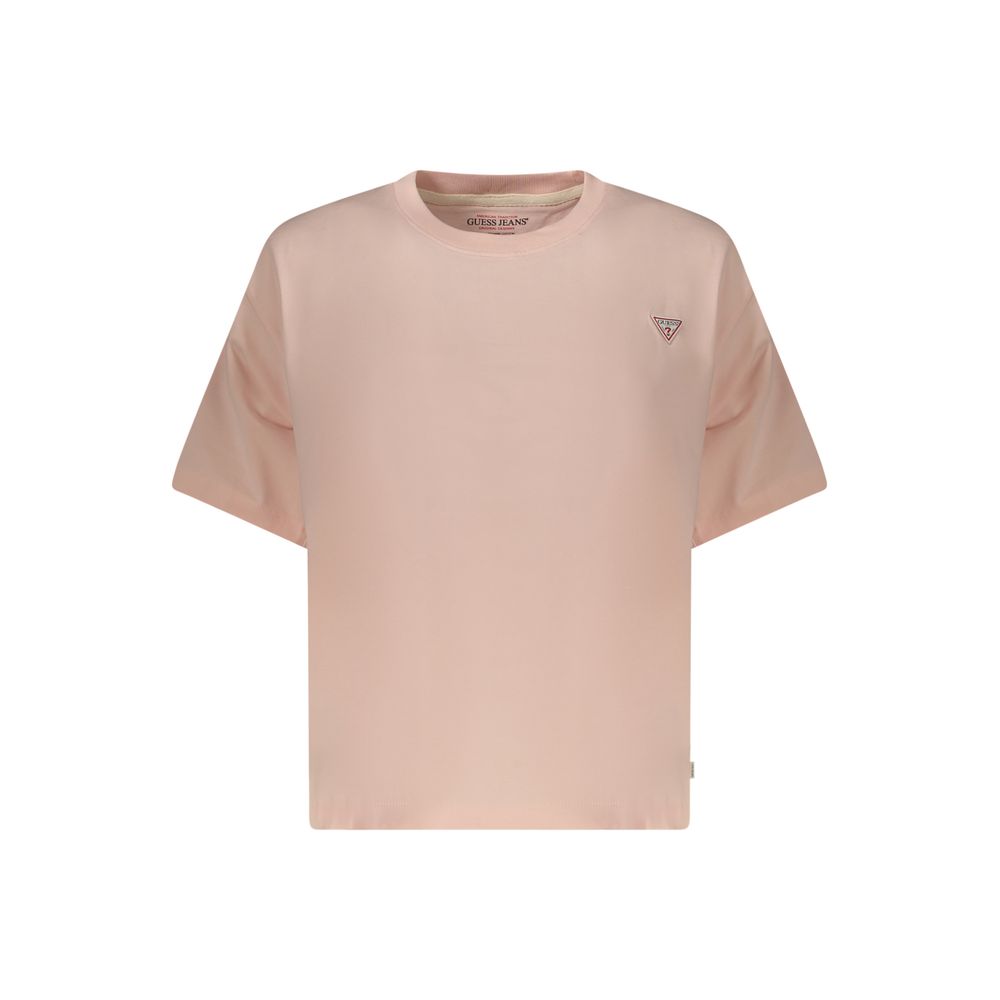 Guess Shoes Pink Cotton Women T-Shirt