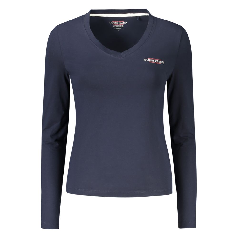 Guess Shoes Blue Cotton Women T-Shirt