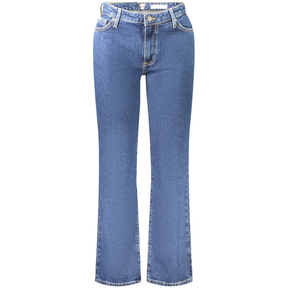 Guess Shoes Blue Cotton Women's Straight Jean