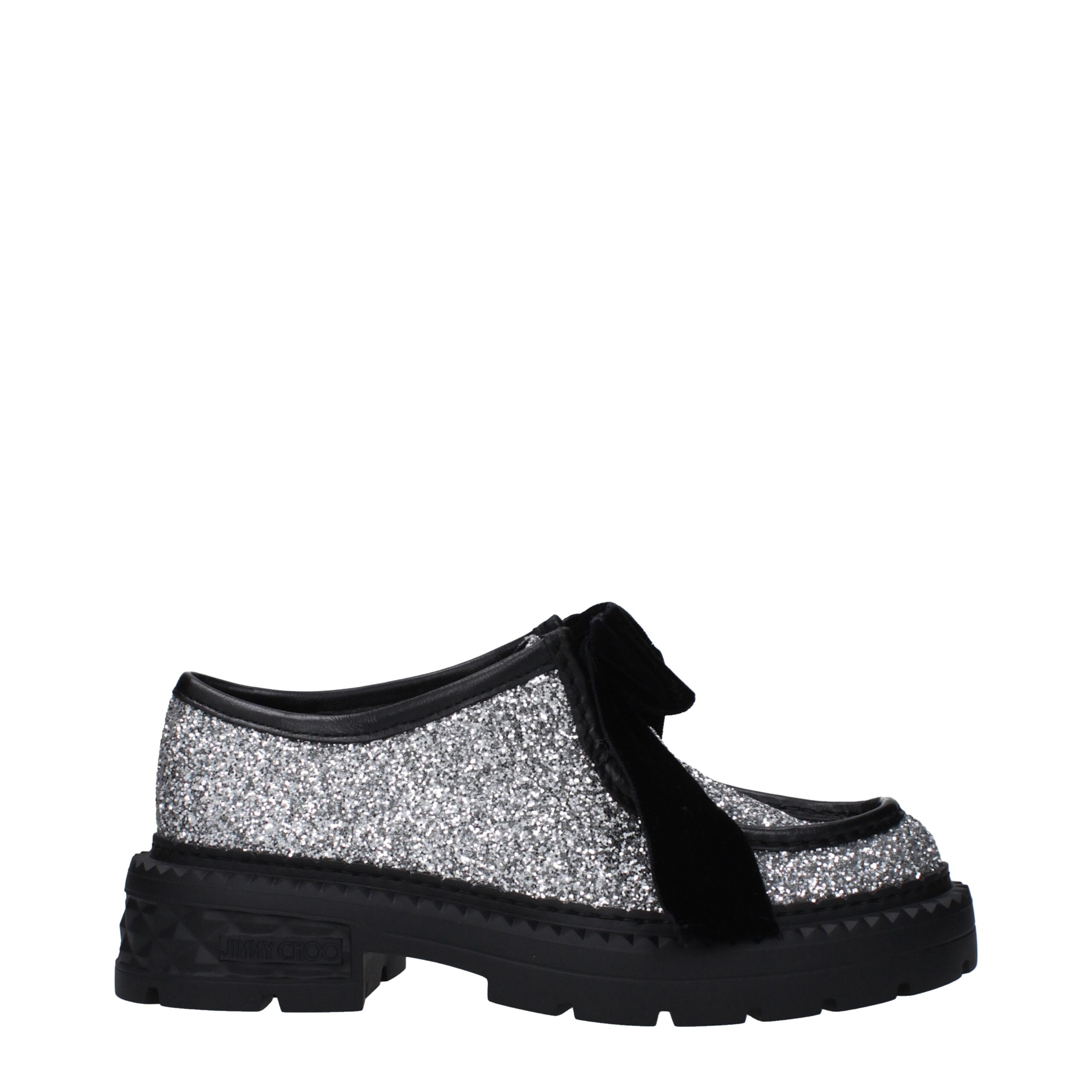 Jimmy Choo Eyewear Gray Plastic Slip-On Loafers