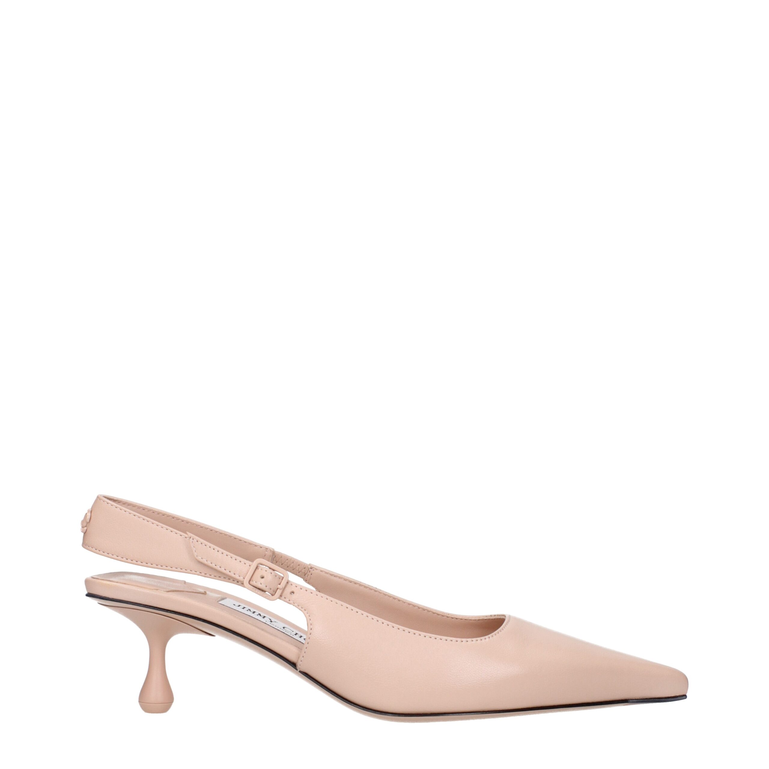 Jimmy Choo Eyewear Pink Leather High Heel Pumps